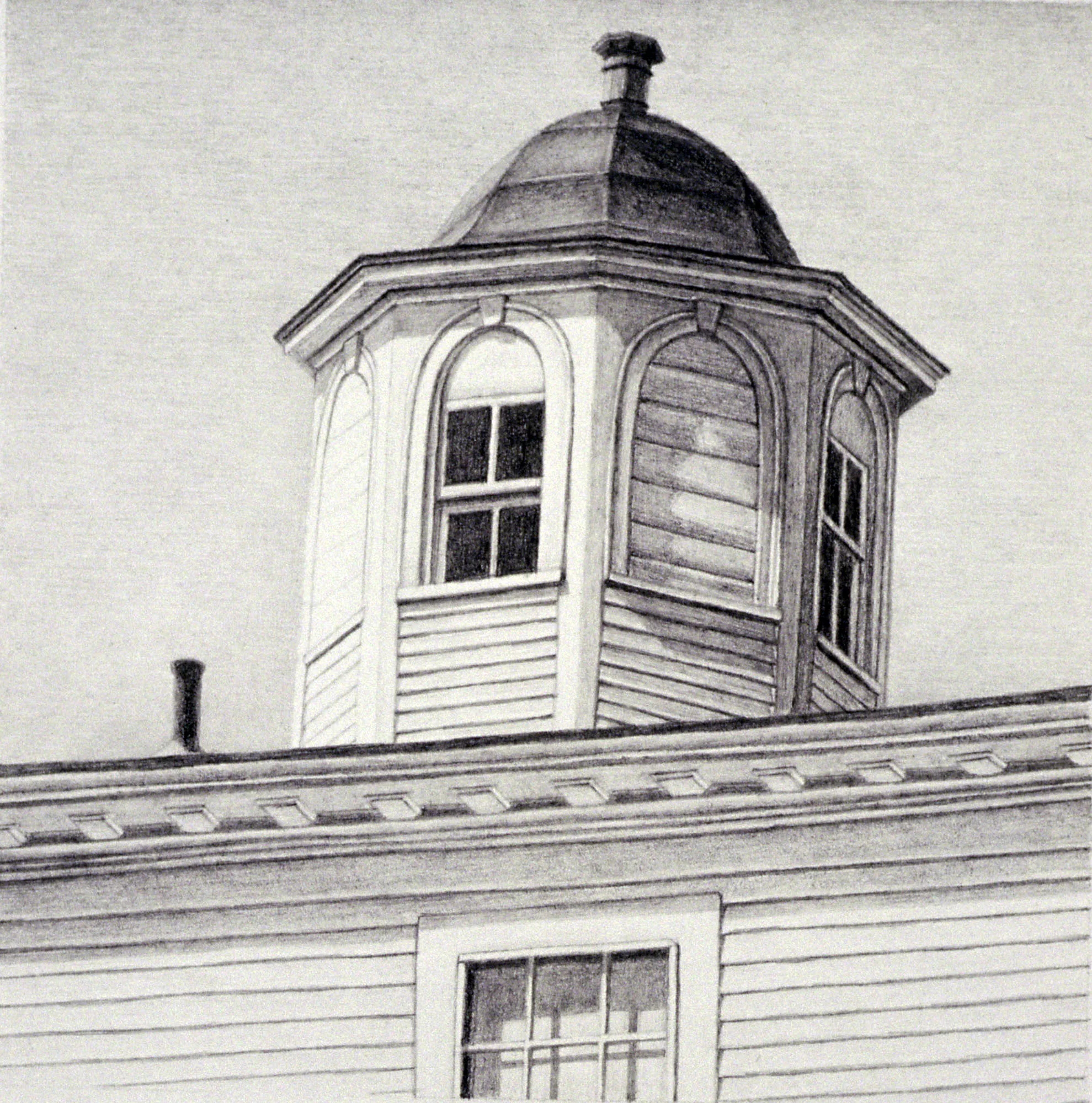  Keene, 6"x6", 1990,&nbsp;Graphite on Paper,&nbsp;Private Collection 
