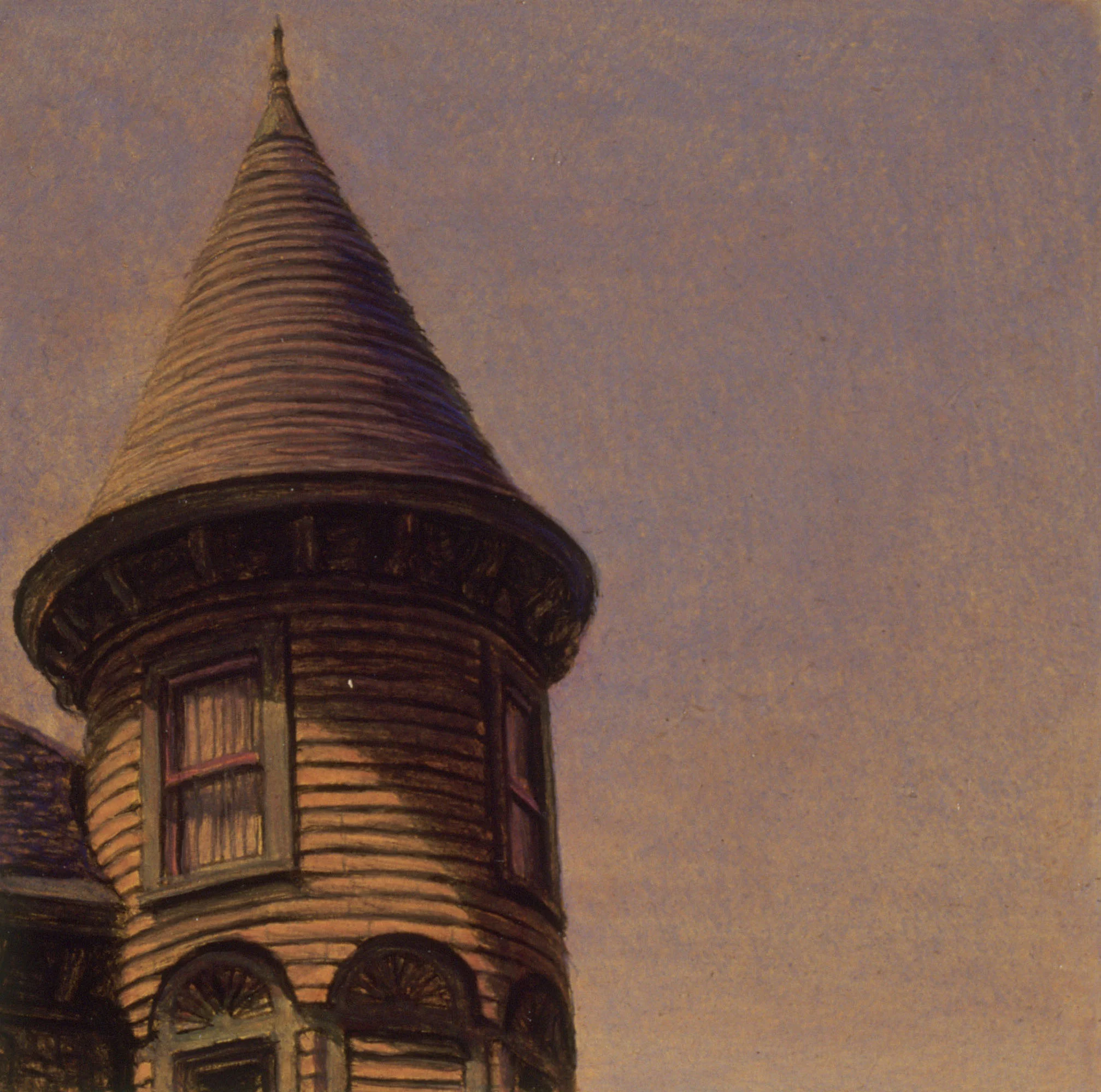  Sea Cliff,&nbsp;2"x2", Oil on Masonite, Private Collection 