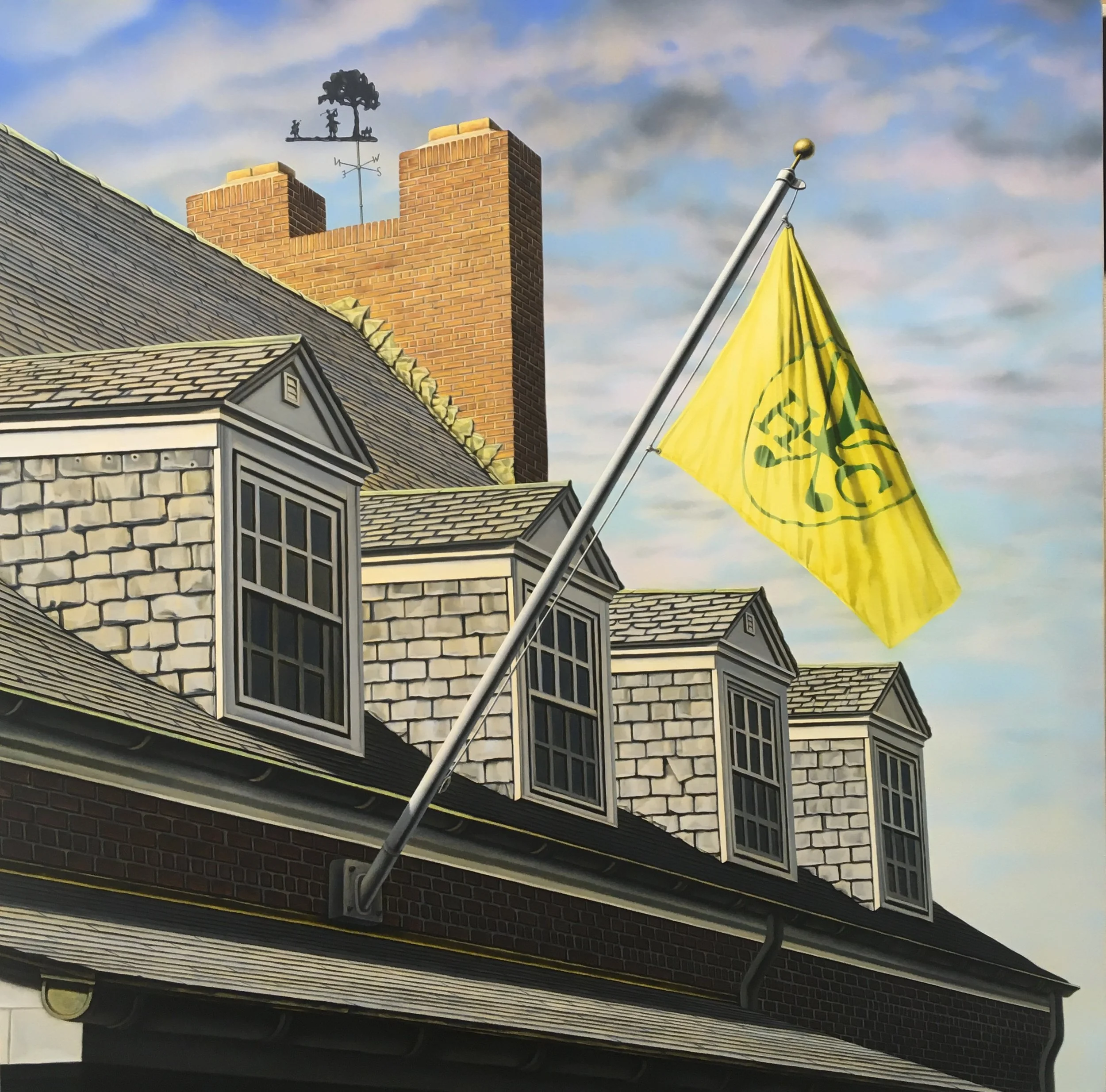  Y.H.C., 24"x24", 2018,&nbsp;Oil on Panel, Collection: John Turell, NY 