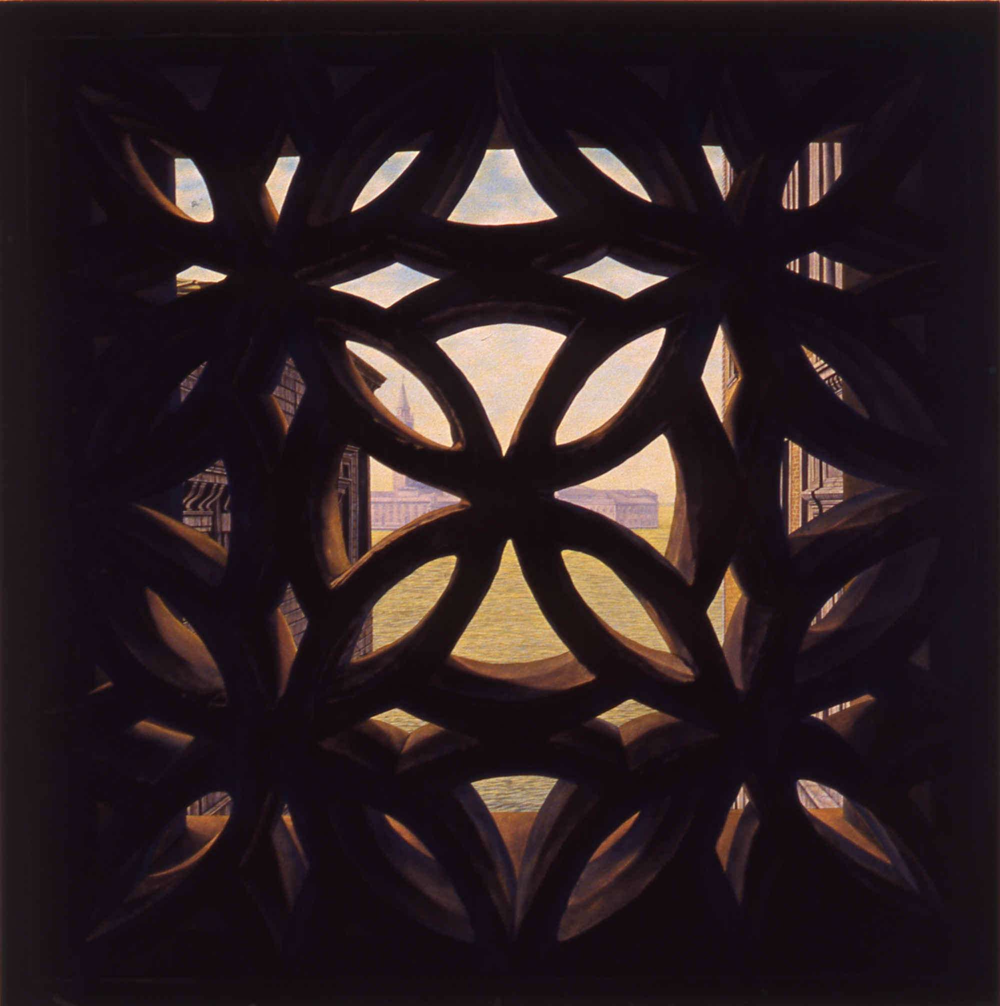  Pozzi,&nbsp;24"x24", 1998, Oil on Masonite, Collection: Laura Kemper Fields, MO 