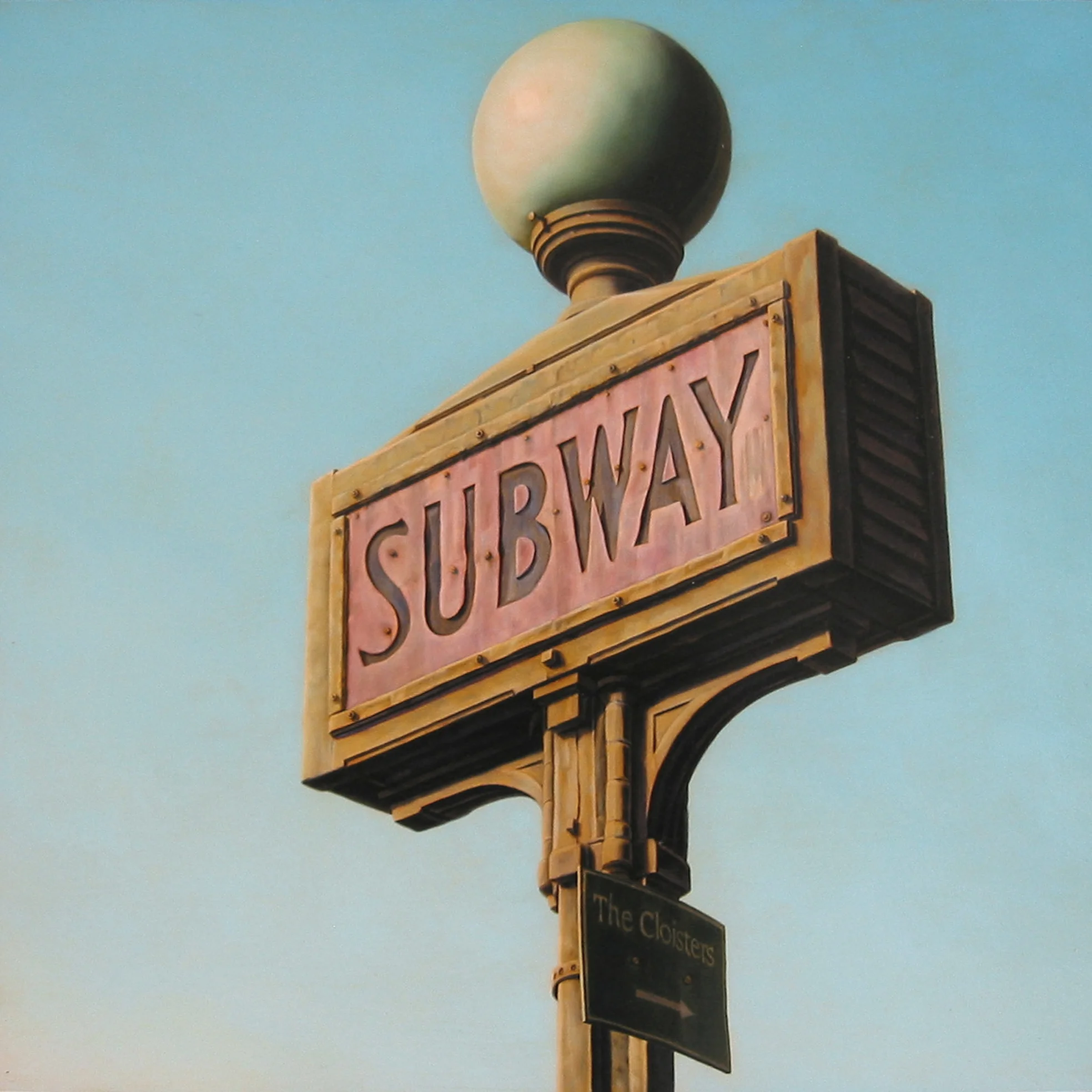 Subway, 16"x16", 2007, Oil on Panel, Private Collection