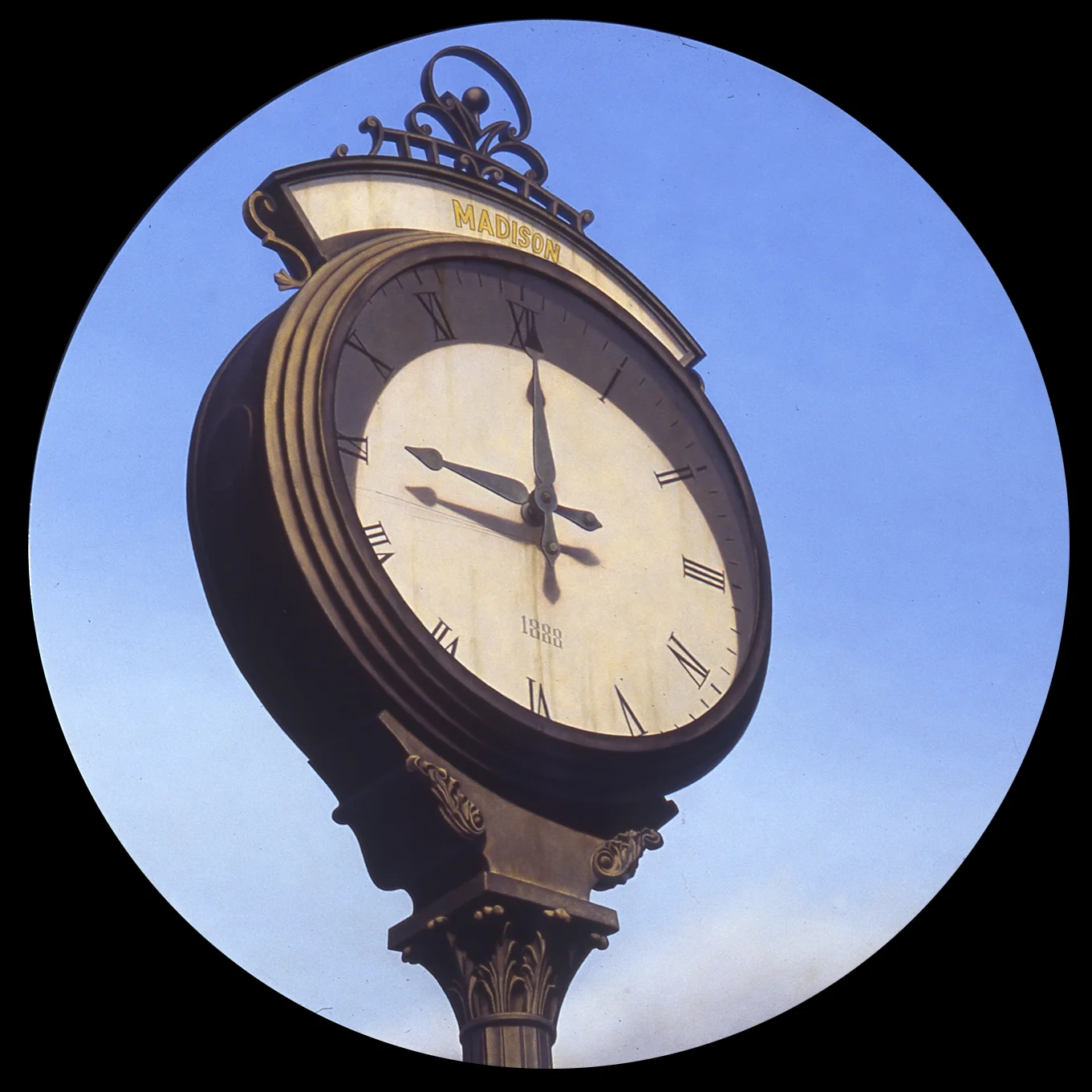  Nine, 47" Diamenter, 1992, Oil on Masonite, Collection: Leslie Heller, New York 