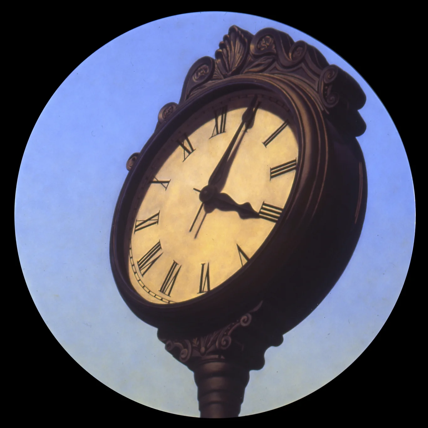 Four O’Five, 47" Diamenter, 1992, Oil on Masonite, Price on Request