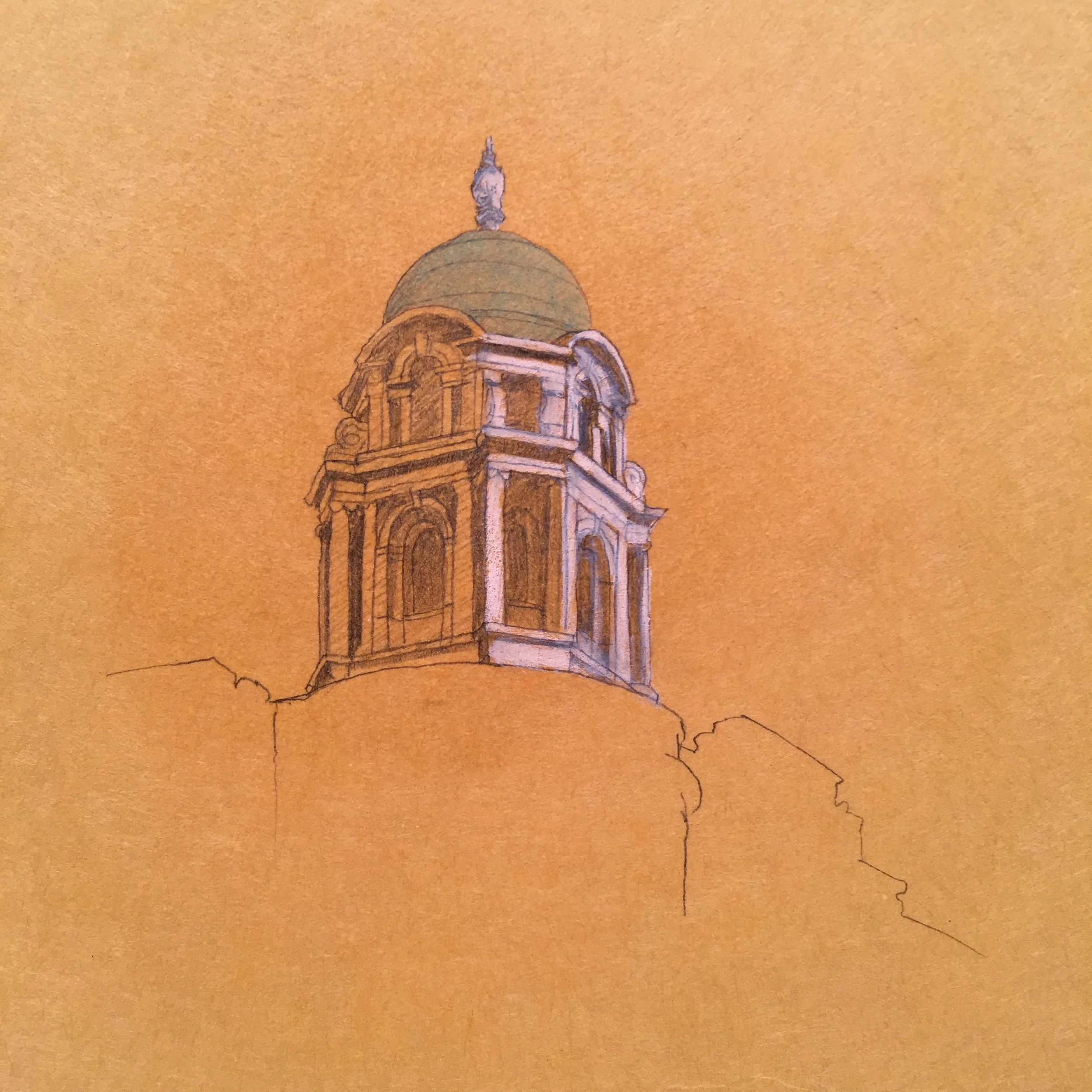  10"x10", 1995, Graphite and Oil Pigment on Paper, Price on Request 