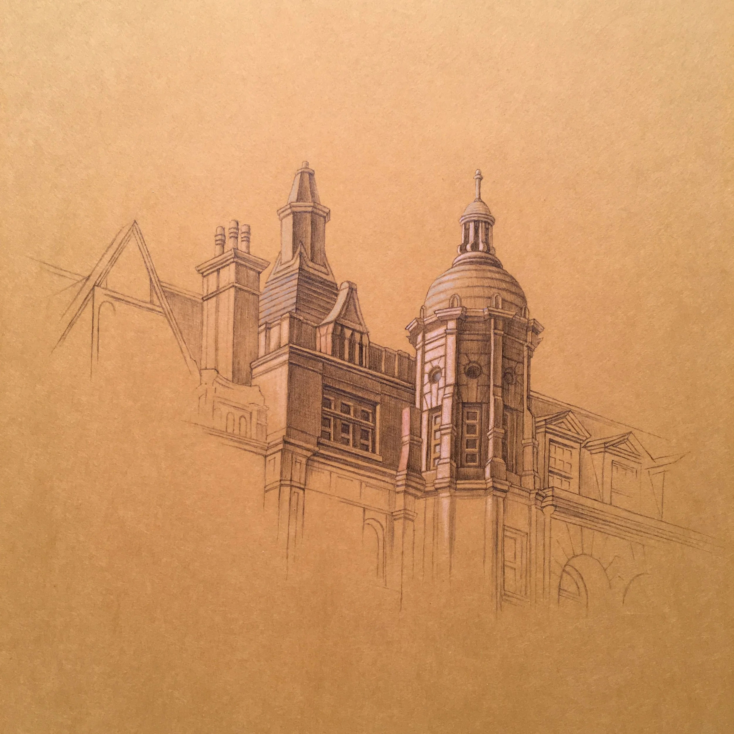  10"x10", 1995, Graphite and Oil Pigment on Paper, Price on Request 