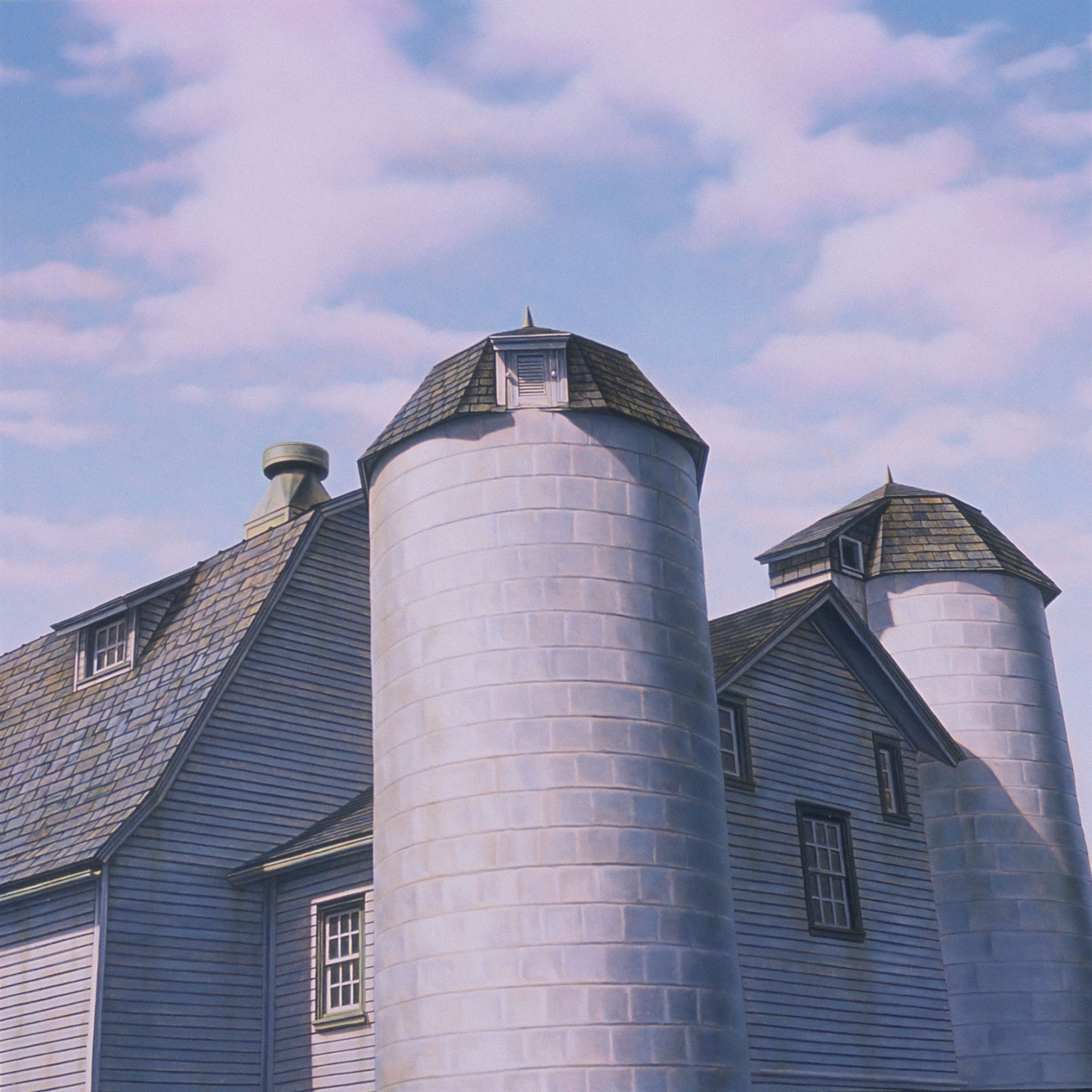  Weyhill Silos, S.V.C.C., 24"x24", 2006, Oil on Panel, Collection: Andy and Kris Warner, PA 