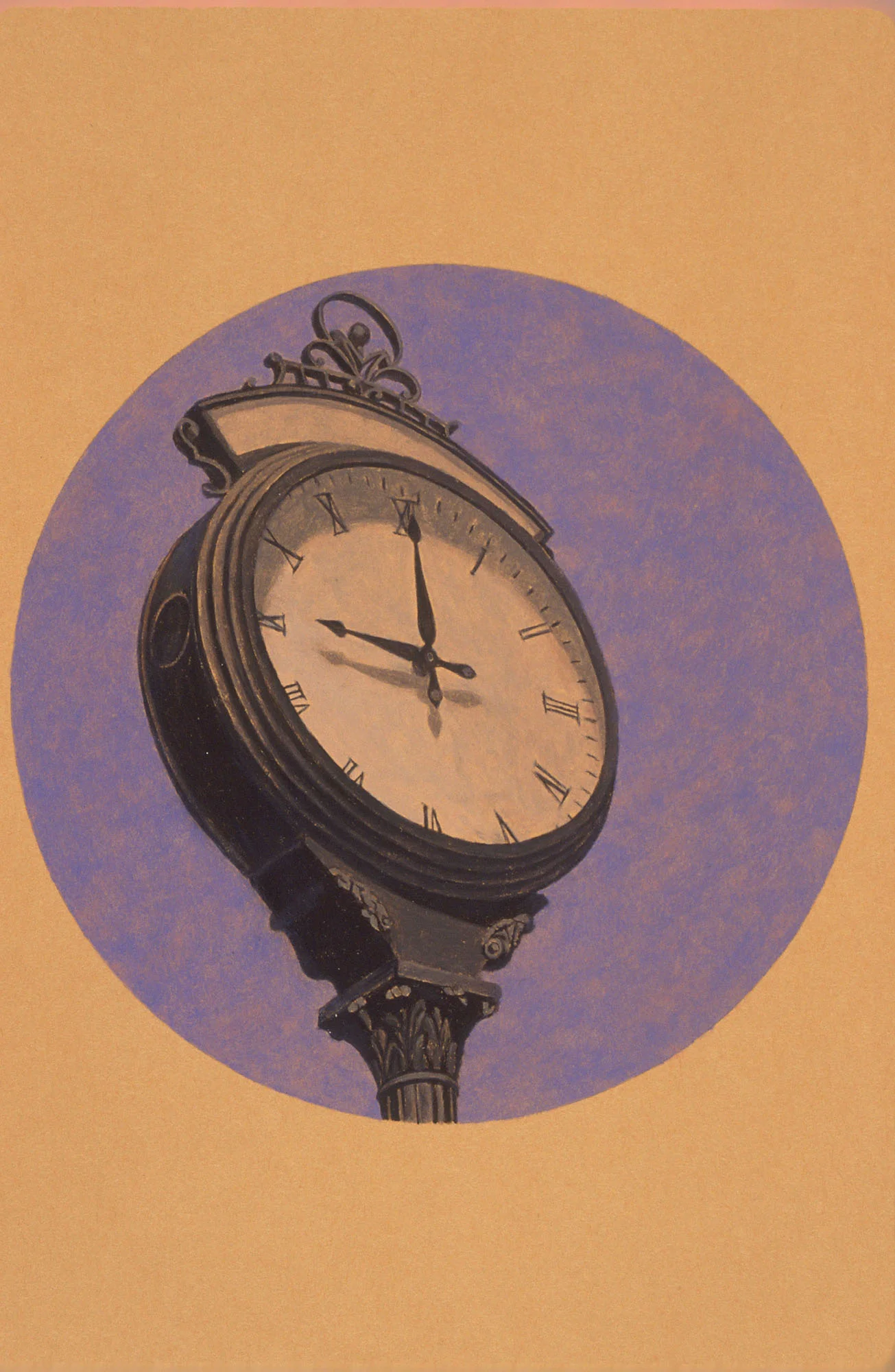  Nine,&nbsp;6"x6", 1992, Oil on Paper, Private Collection 