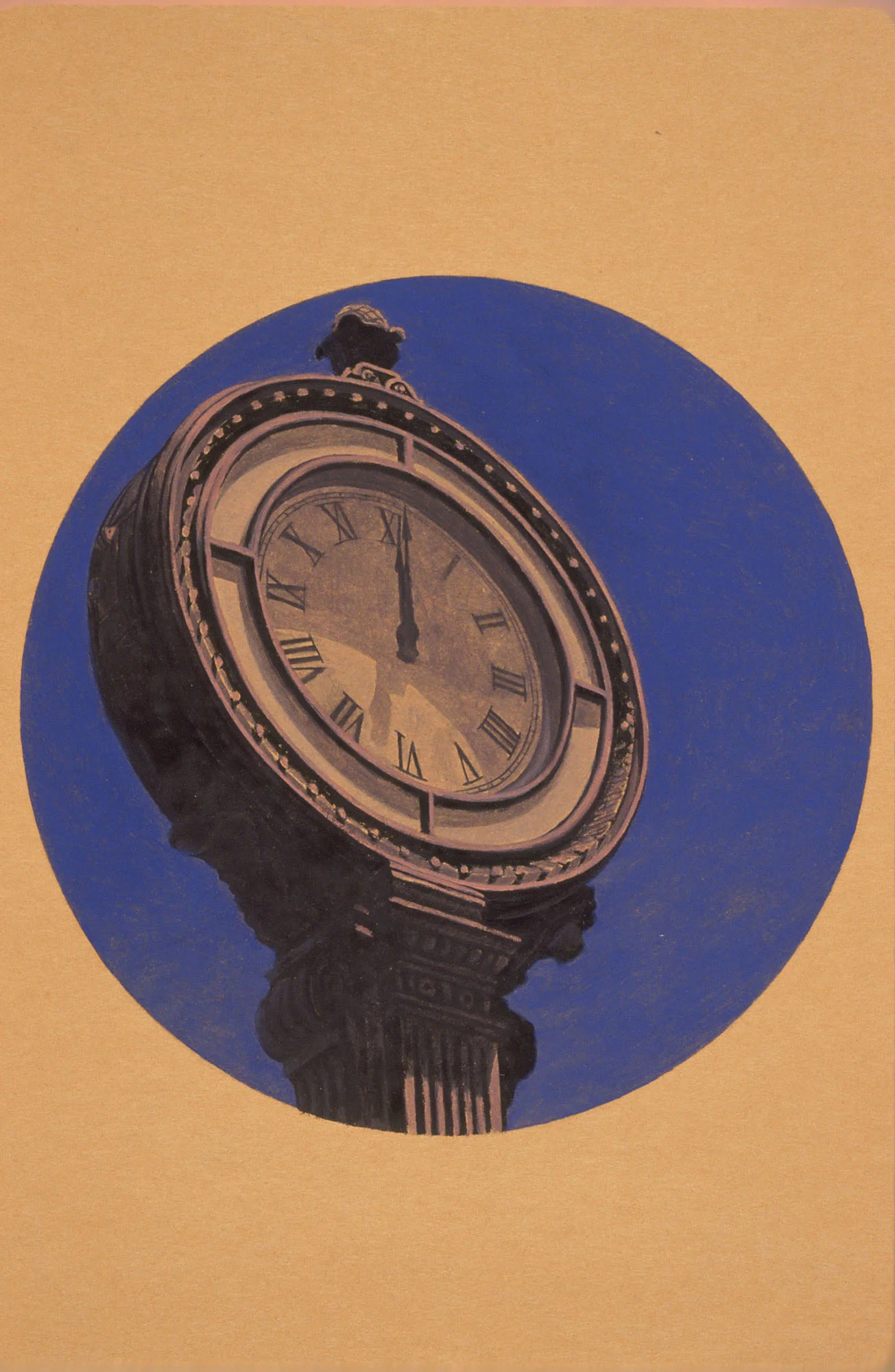  Twelve, 6"x6", 1992, Oil on Paper, Private Collection 