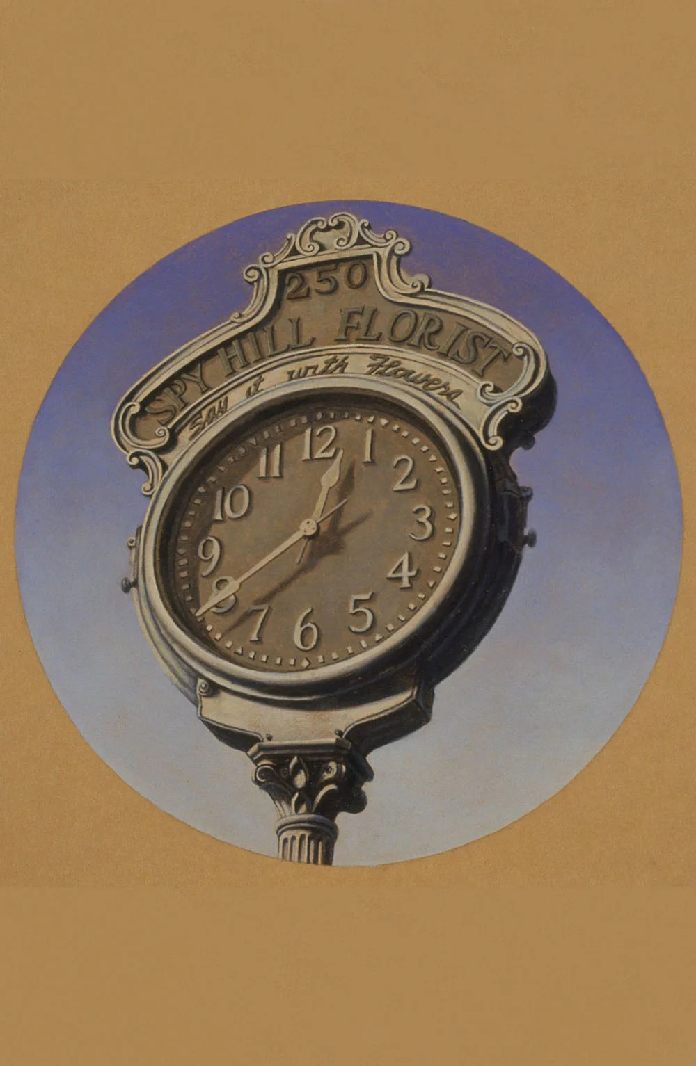  Spy Hill Florist, 6"x6", 1992, Oil on Paper, Private Collection 