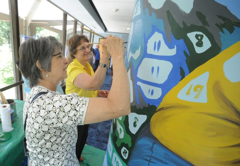  Community Paint Day at the Bethlehem Area Public Library. &nbsp;Photo by S. Beyer, Lehigh Valley Live 