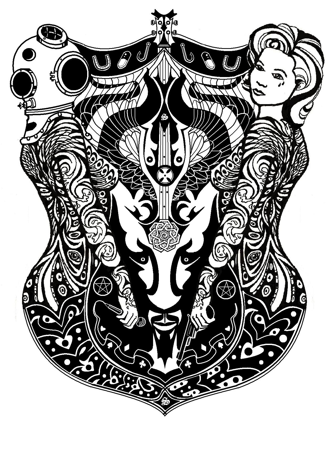  "Ink"&nbsp;Poster Design for the band Survival Suit 