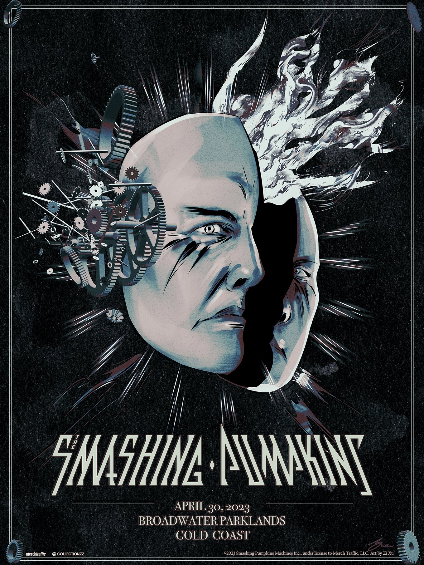   The Smashing Pumpkins - 2023 Australia Tour Poster   Client: The Smashing Pumpkins &amp; Iconic by Collectionzz (officially licensed) 