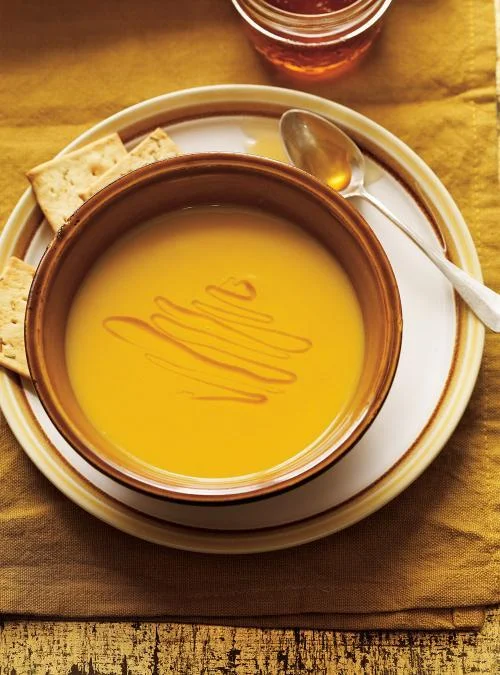 Cream of Carrot, Leek and Saffron Soup