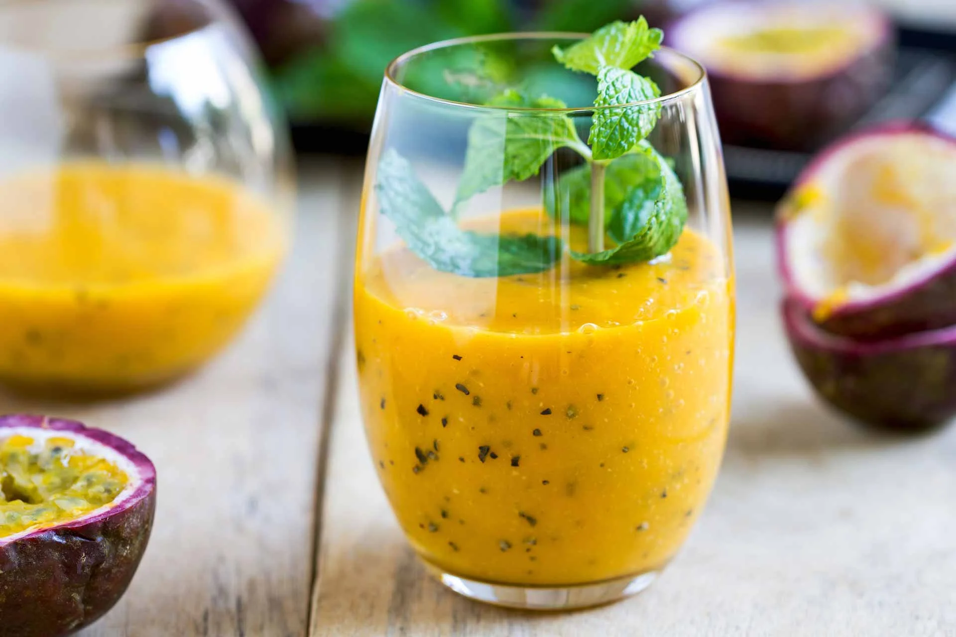 Saffron Mango and Passionfruit Smoothie