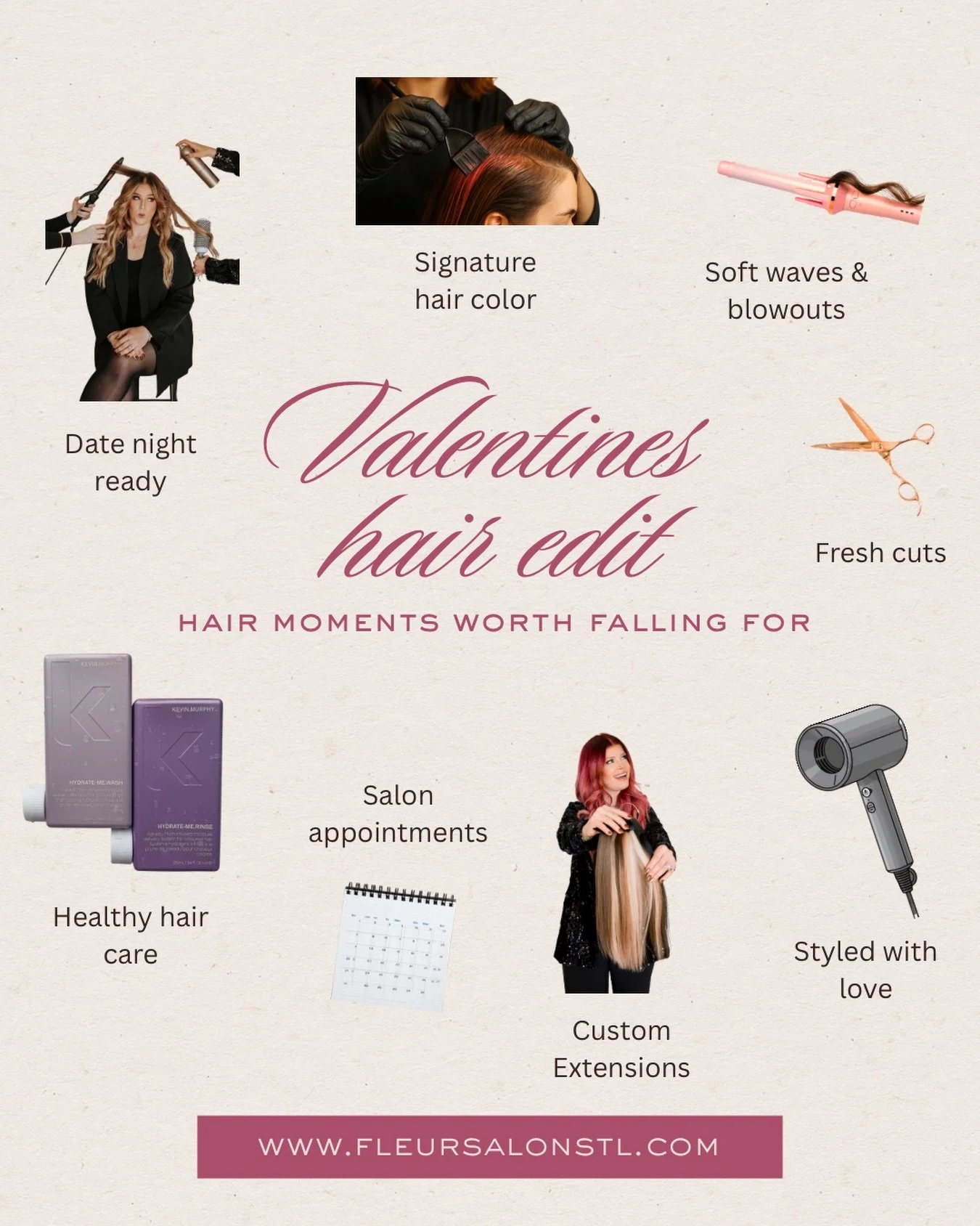February is all about LOVE. That includes loving yourself too! 💌

Here are some of our Valentines Hair Edit 💖

Which one are you doing for yourself this month? Let us know in the comments! 💫💕

#stl #stlhairstylist #stlsalon #loveyourself #febuary