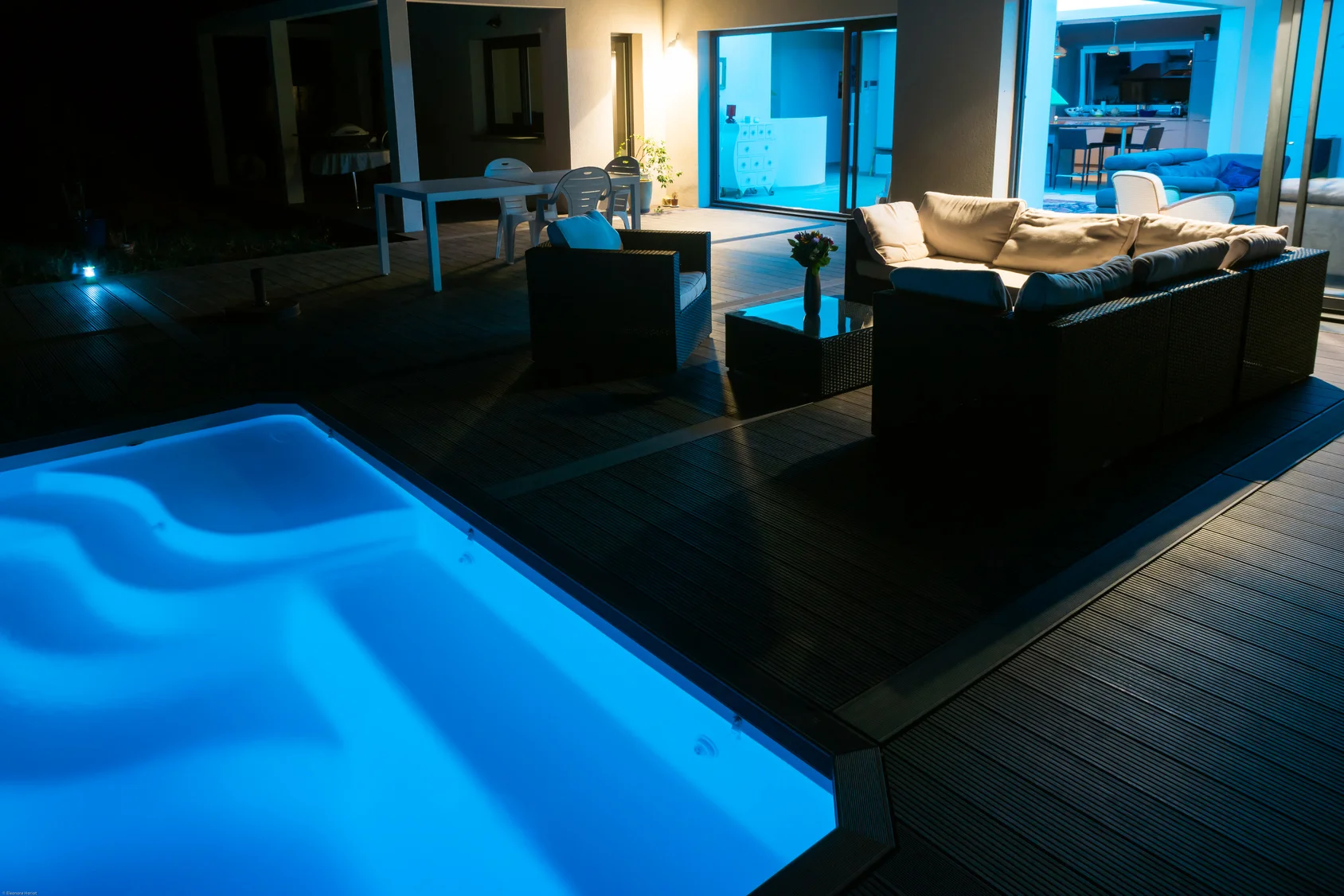 Residential Outdoor Patio and Pool at Night.jpg