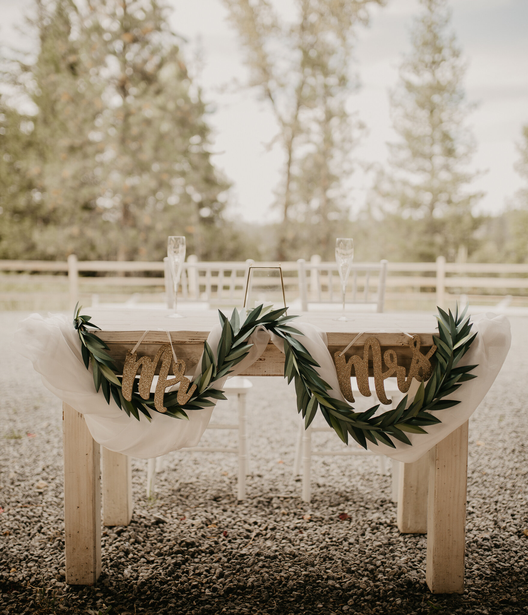  Sweetheart table for the bride and groom in Coeur d Alene, ID 