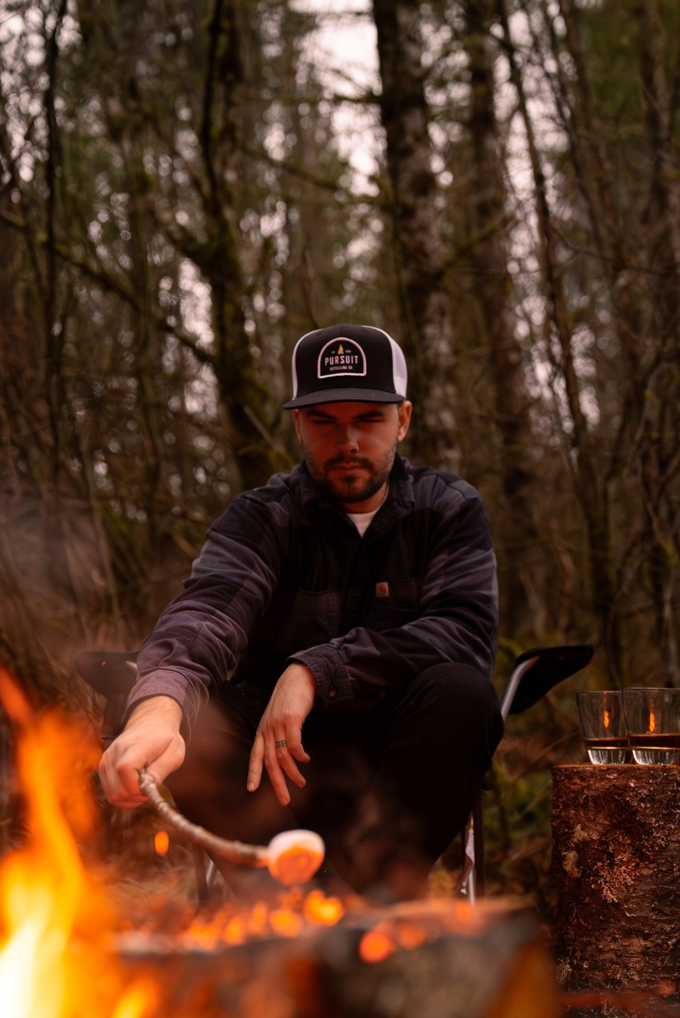 Campfire season is upon us! 🔥 Where is your favorite #PacificNorthwest camping spot? Grab a bottle of our #CraftBourbon for your next camping adventure! 

- 
- 
- 
- 

@SuspectWhiskey 📸 @FirstDropMedia #BeyondTheBottle  #CraftDistillery #DrinkLocal