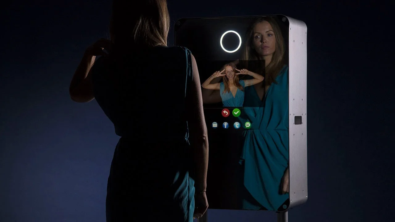 Optie tot mirror booth.
