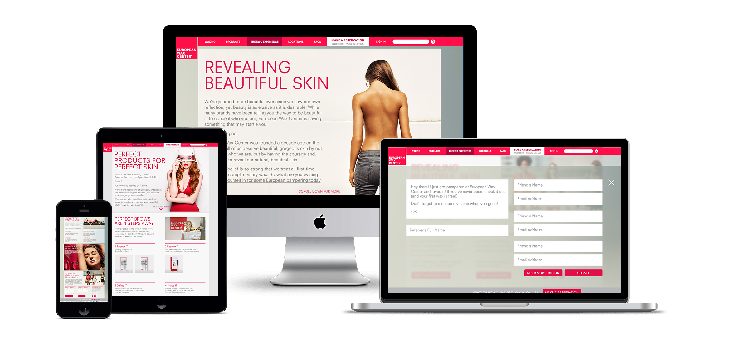 Website rebrand with deep scroll and responsiveness