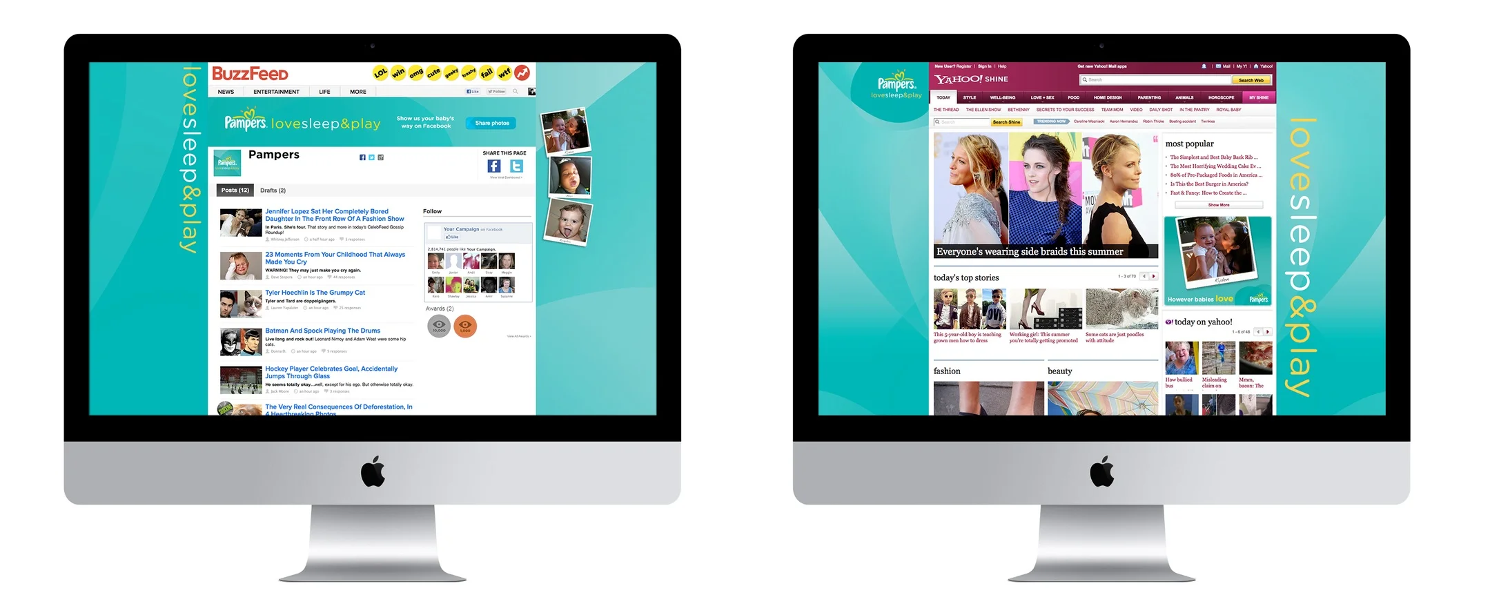 Homepage Takeovers (Yahoo &amp; Buzzfeed)