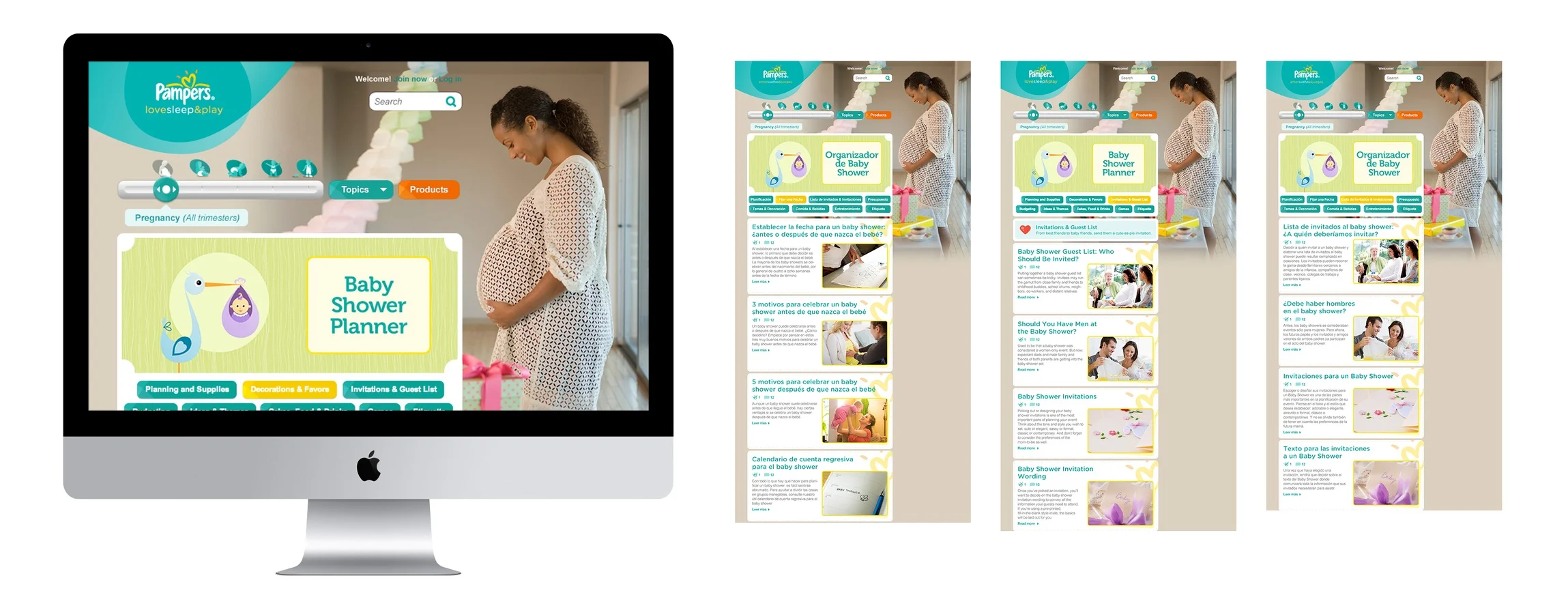 Baby Shower Site (English &amp; Spanish)