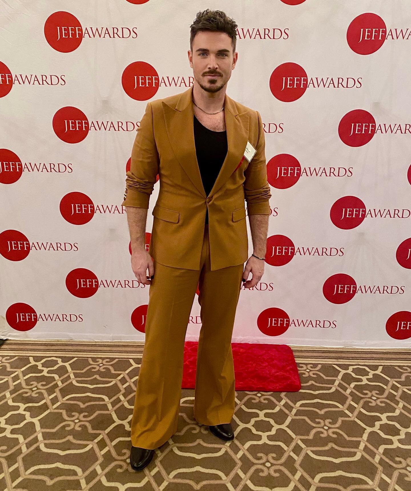 Celebrating Damn Yankees and so many friends at @thejeffawards last night. Such an honor being in the room with so many incredible artists. @marriotttheatre #damnyankees #chicago #choreographer 

Styled by @jakesokoloff