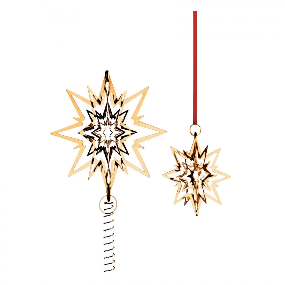 Gold Plated Christmas Top Star by Georg Jensen Image Source : Skandium