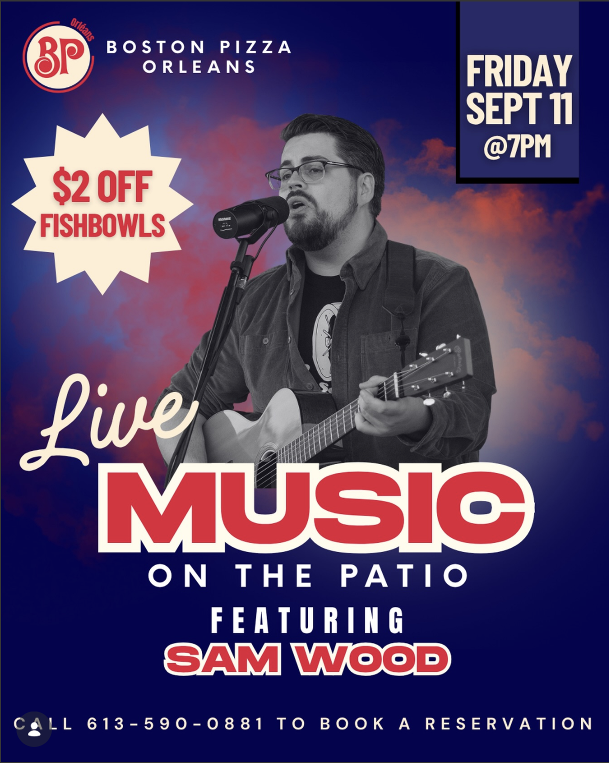 Live at Boston Pizza Orleans