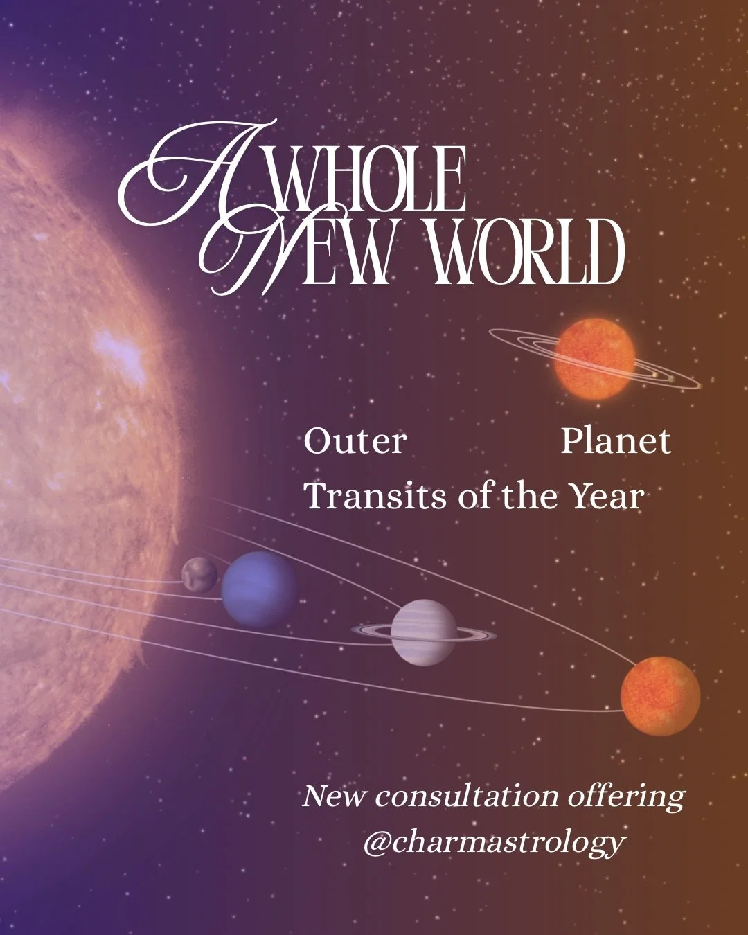A Whole New World - Outer Planet Transits of the Year &mdash; My new 2026 offering available to book now 🤓

Few February spots left. March dates are open. April coming soon 😘

Are you going to be hit by the upcoming Saturn &amp; Neptune conjunction