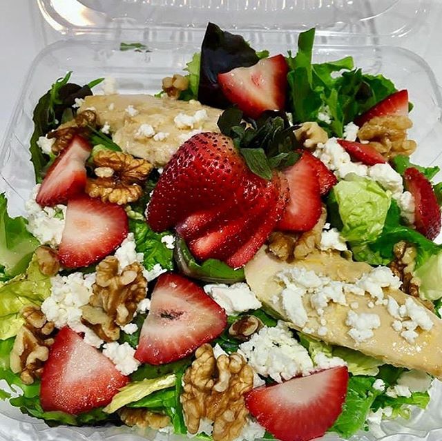 We're on instagram... #Fresh favorite...our Strawberry walnut salad with feta is the best way to start you week! 🍓🥗 .
.
.
#shopsmall #youarewhatyoueat #eatclean #salad #fresh #shoplocal #homemade #yummy #yum