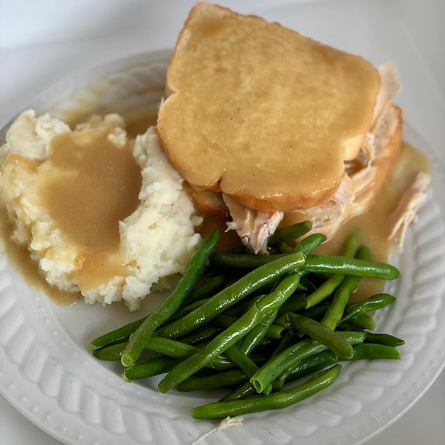 It just keeps getting better #FRESH special will keep you warm... turkey, mashed potatoes, green beans! #yummy #yum