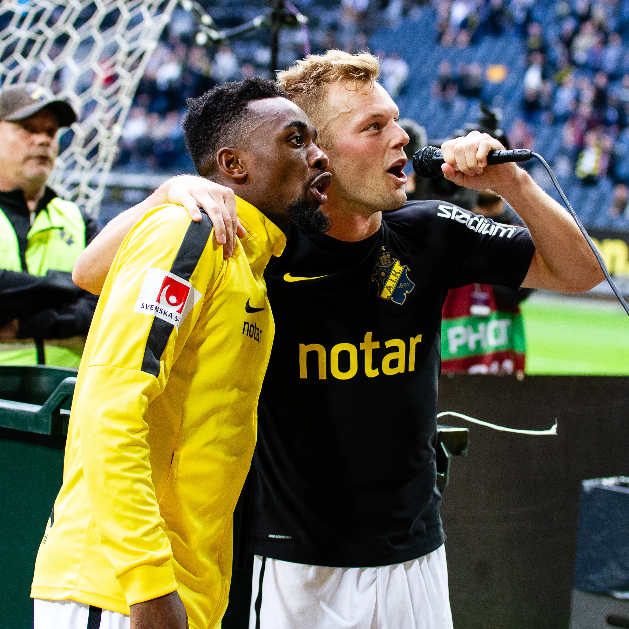 Heradi Rashidi och Sebastian Larsson
