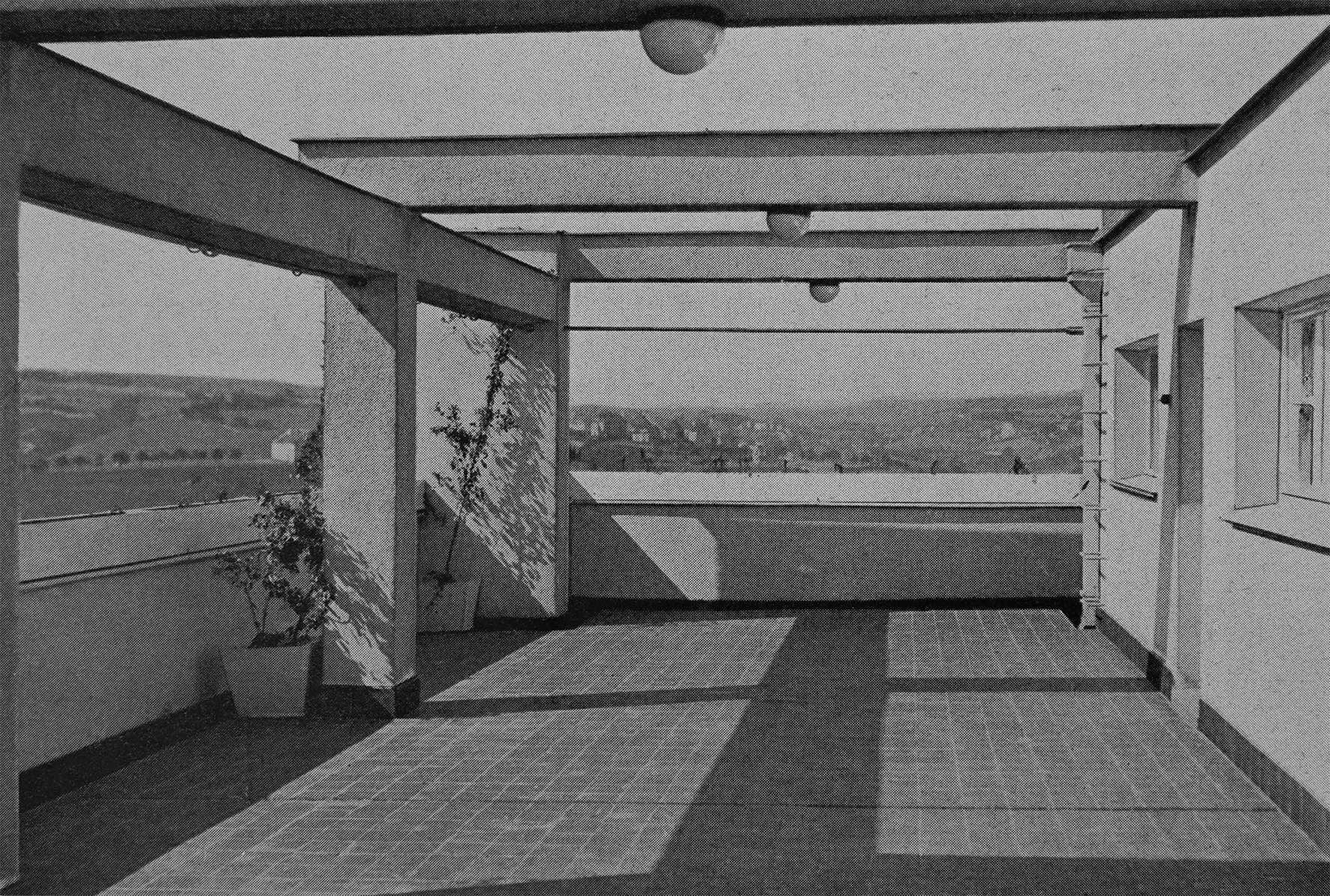 Nejvyšší terasa Winternitzovy vily (Architekt SIA, 1933)
