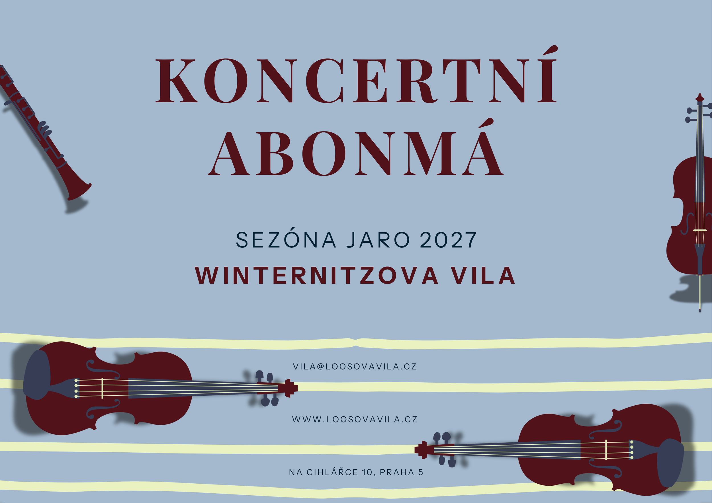 Jarní koncertní abonmá ve Winternitzově vile