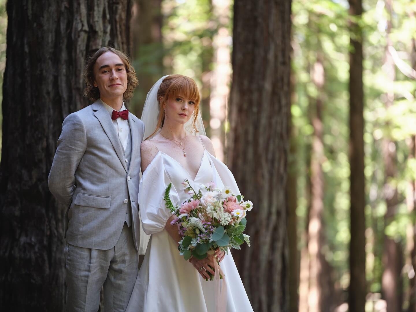 It&rsquo;s wild to think this was 1 year ago today.
Happy Anniversary baby ❤️ I love you to pieces.
Thank you to everyone who made this day special for us.

Bonus pic from our honeymoon: Hali standing in front of the widest known Douglas Fir in Orego