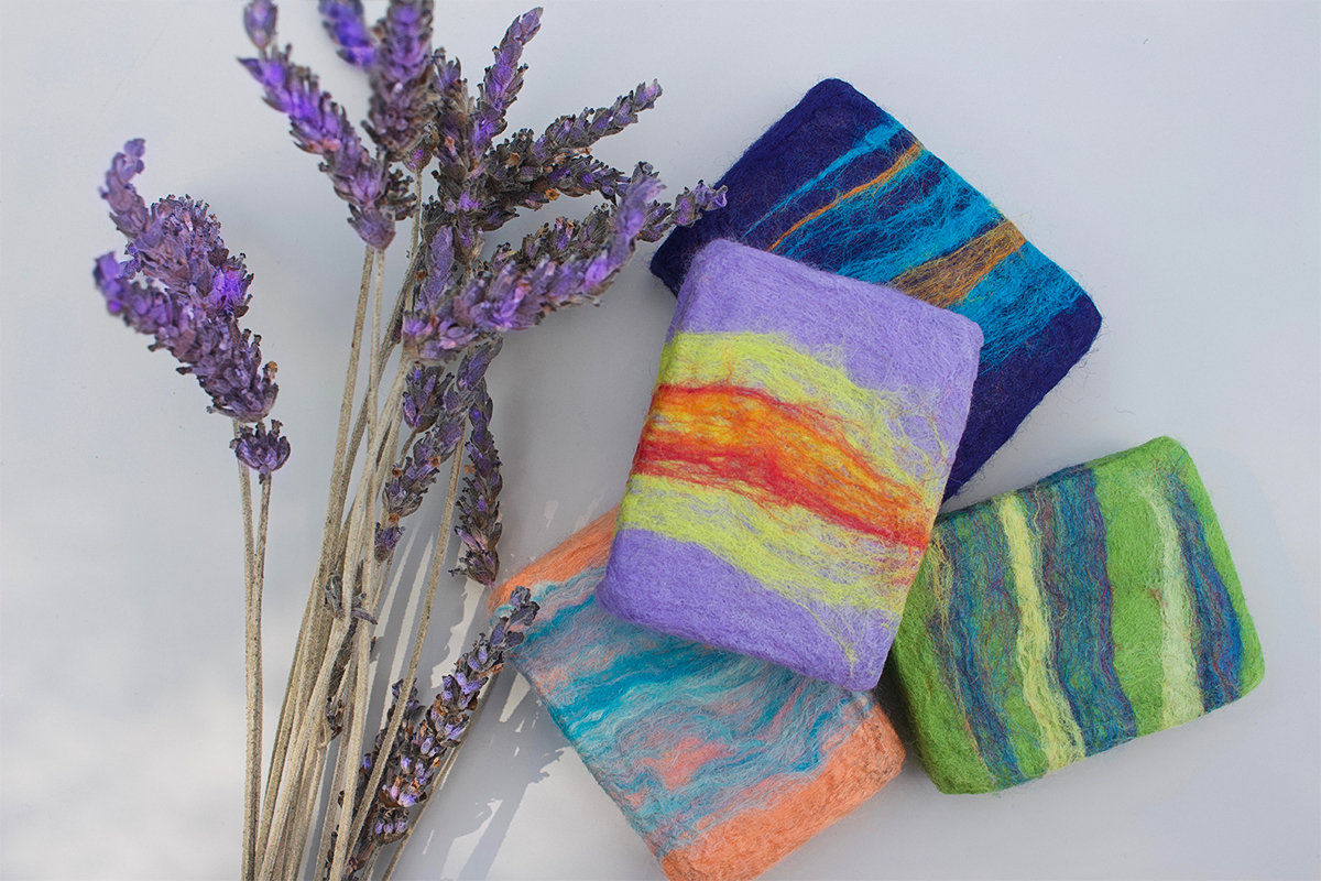 Lavender Felted Soap