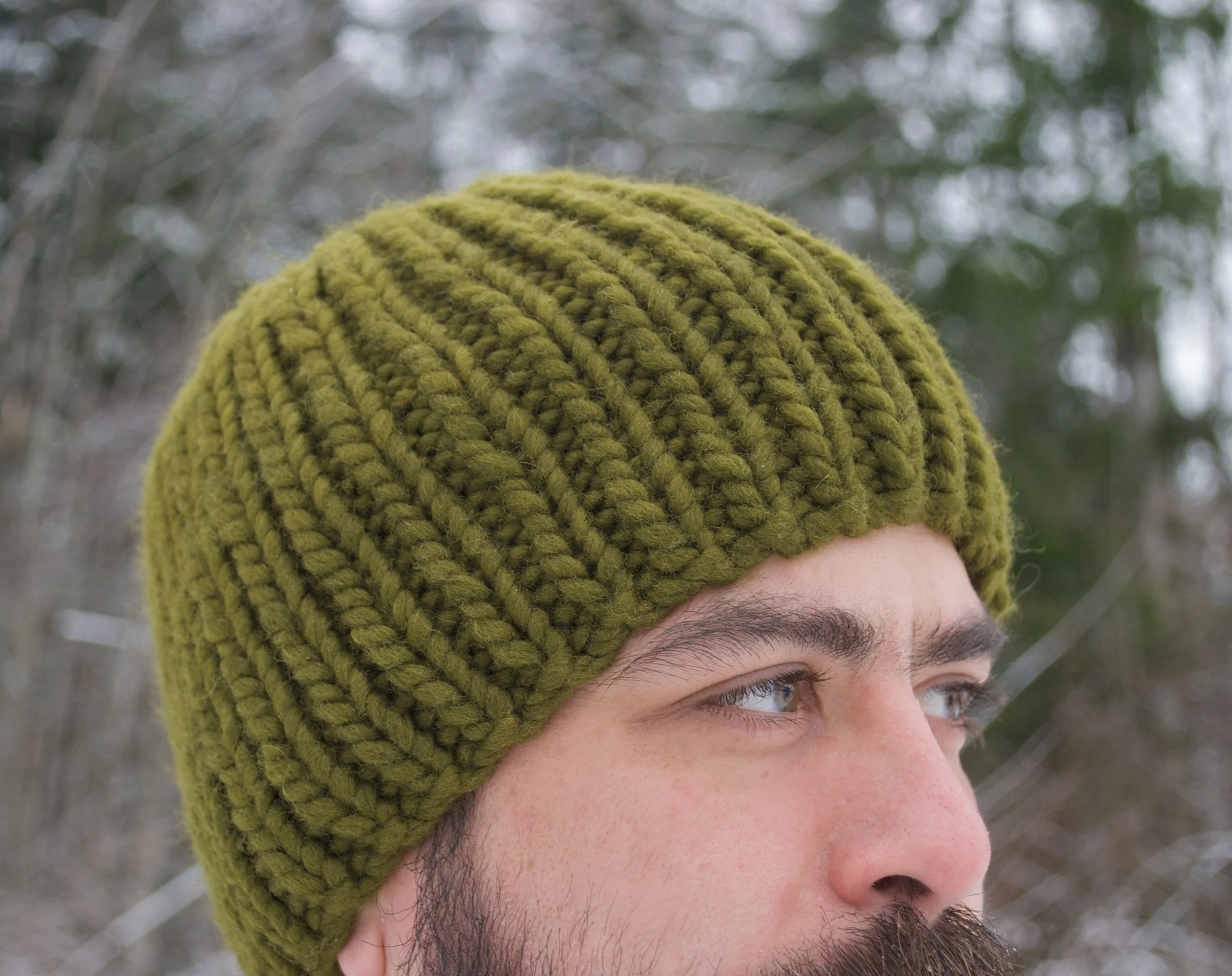 Sphagnum Super Bulky Ribbed Hat Knitting Pattern — Andrea Rangel