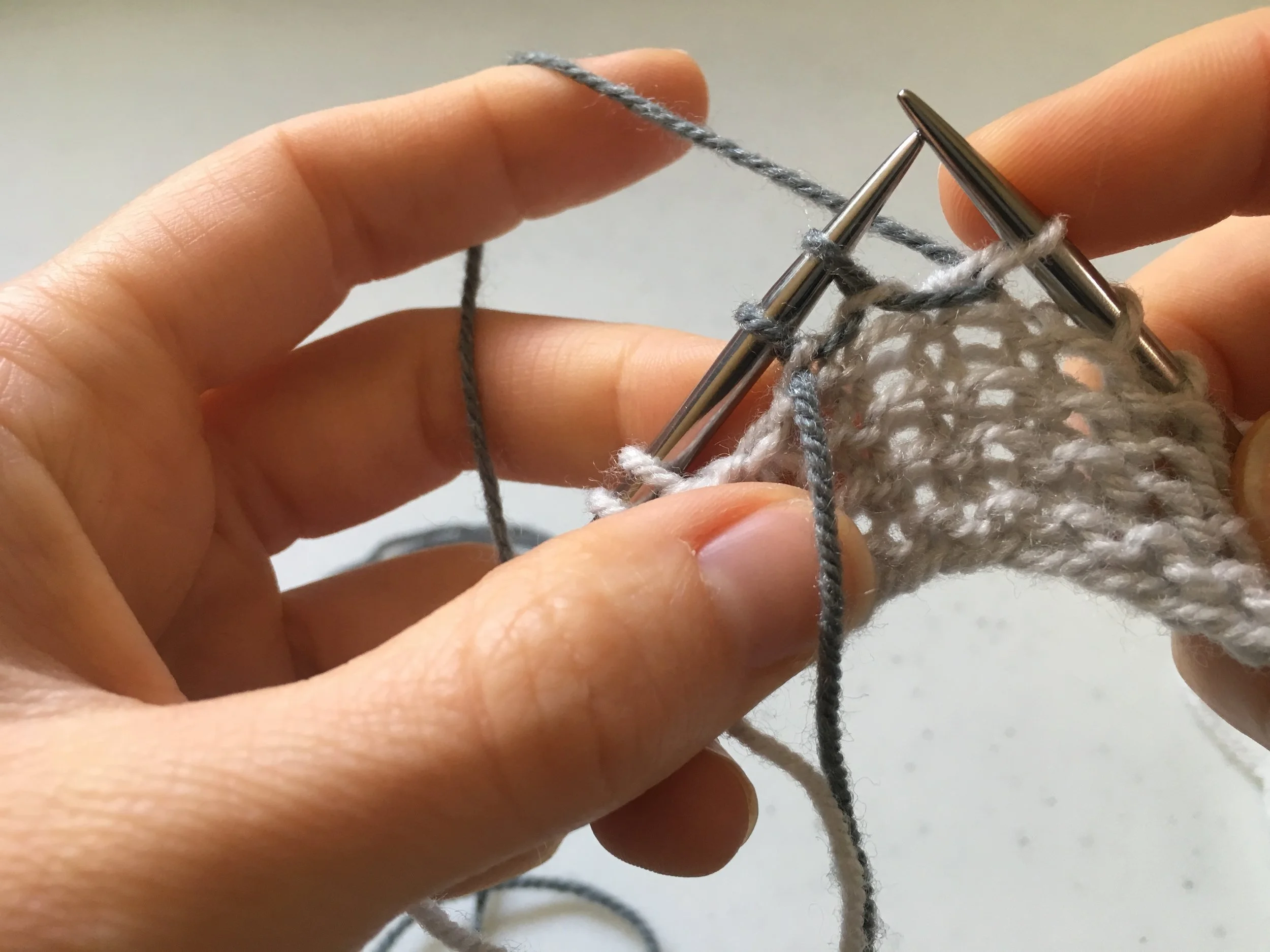Garter Stitch W&T (Short Row Shaping)