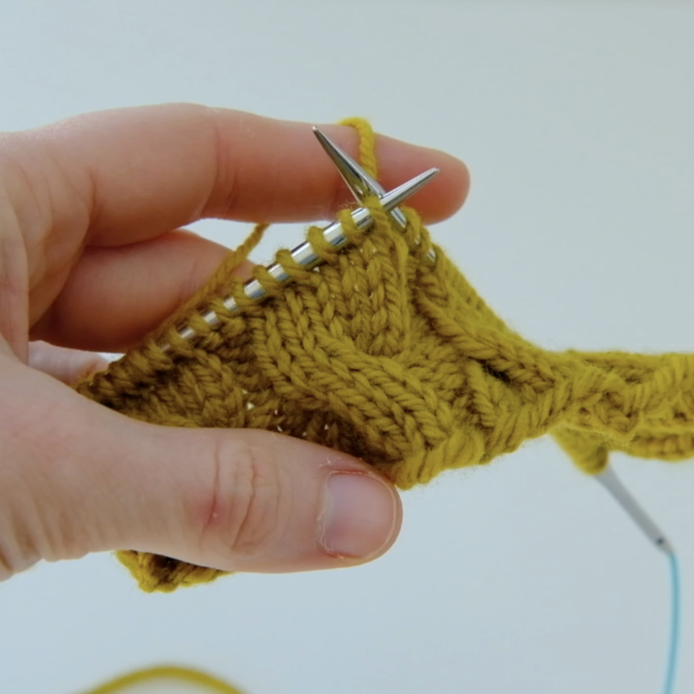 cabling without a cable needle — Knitting Tutorials — Andrea Rangel