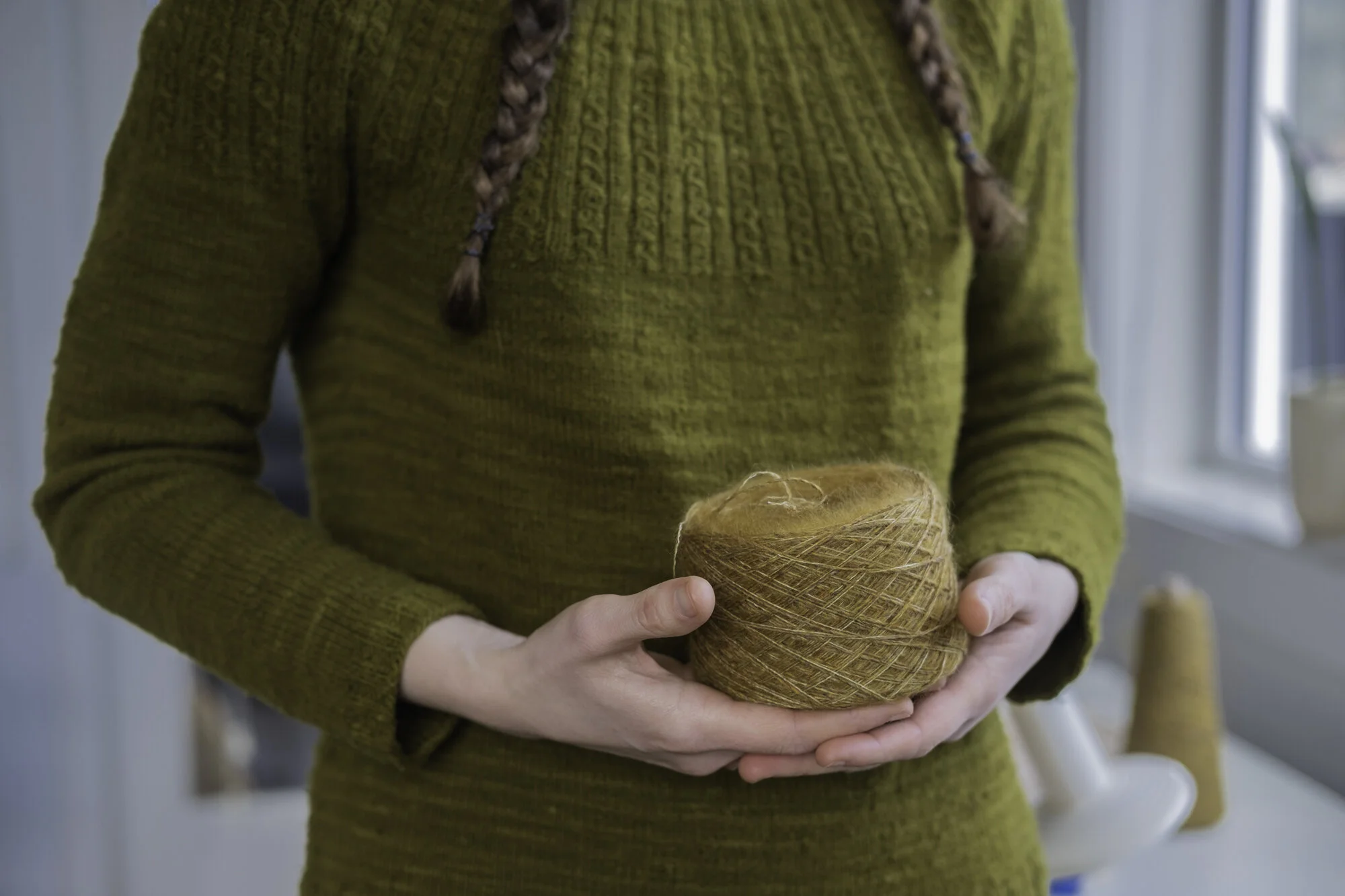 Winding Two Strands of Yarn Together