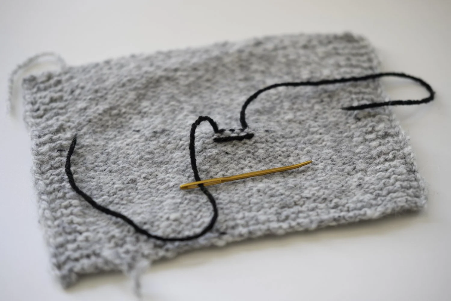 Weave in your ends with duplicate stitch