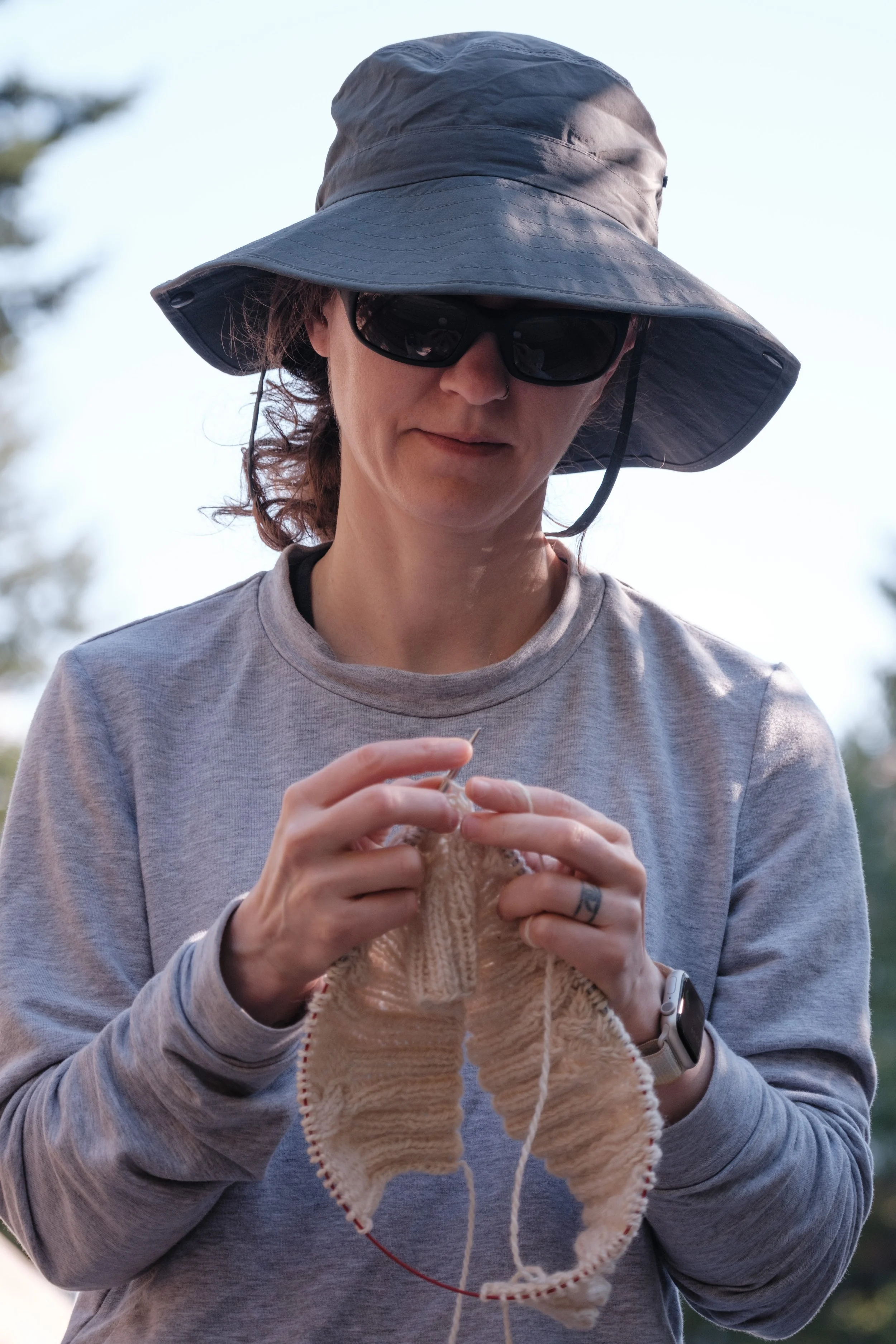 Knitting by the Lake