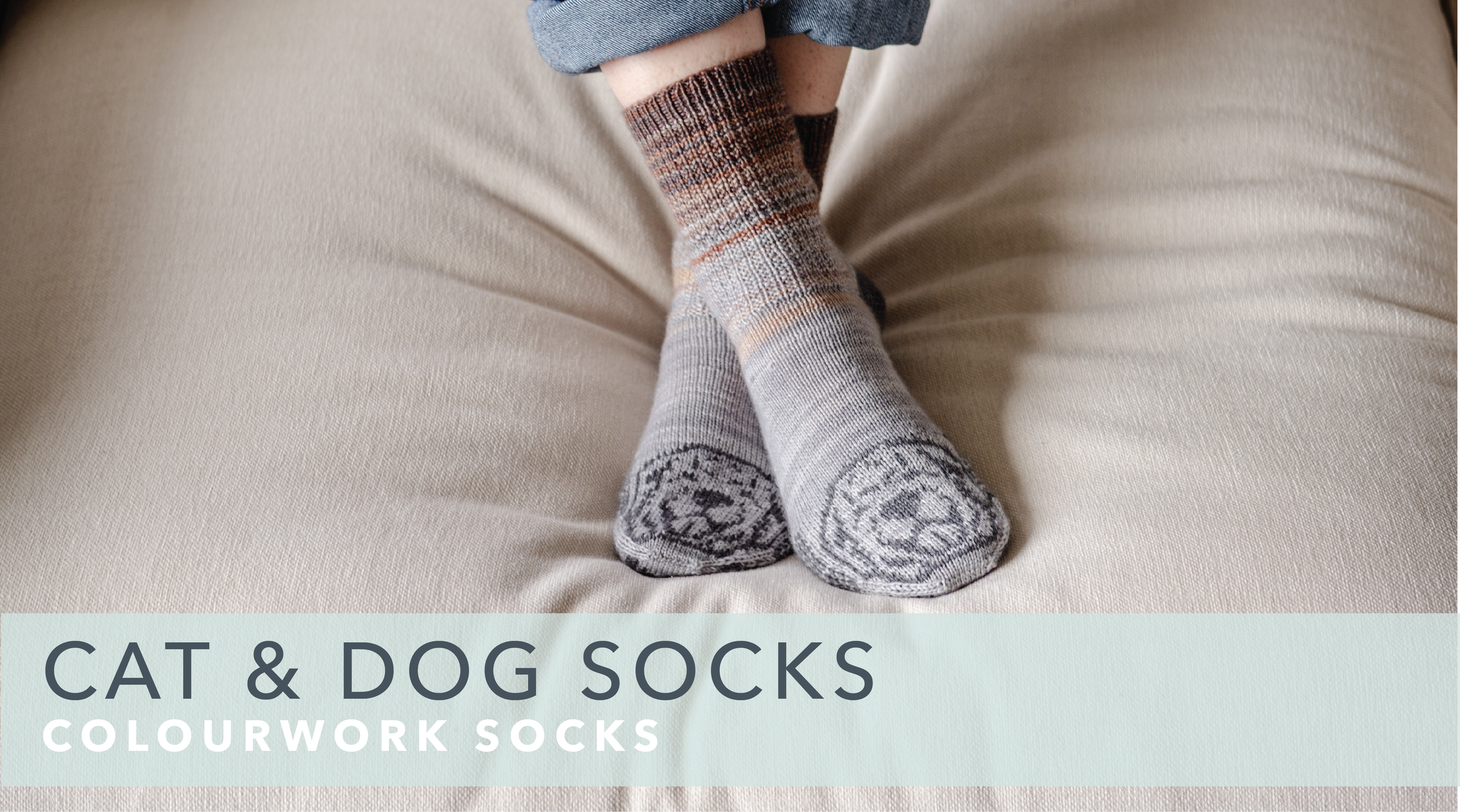 Cat and Dog Socks Knitting Pattern