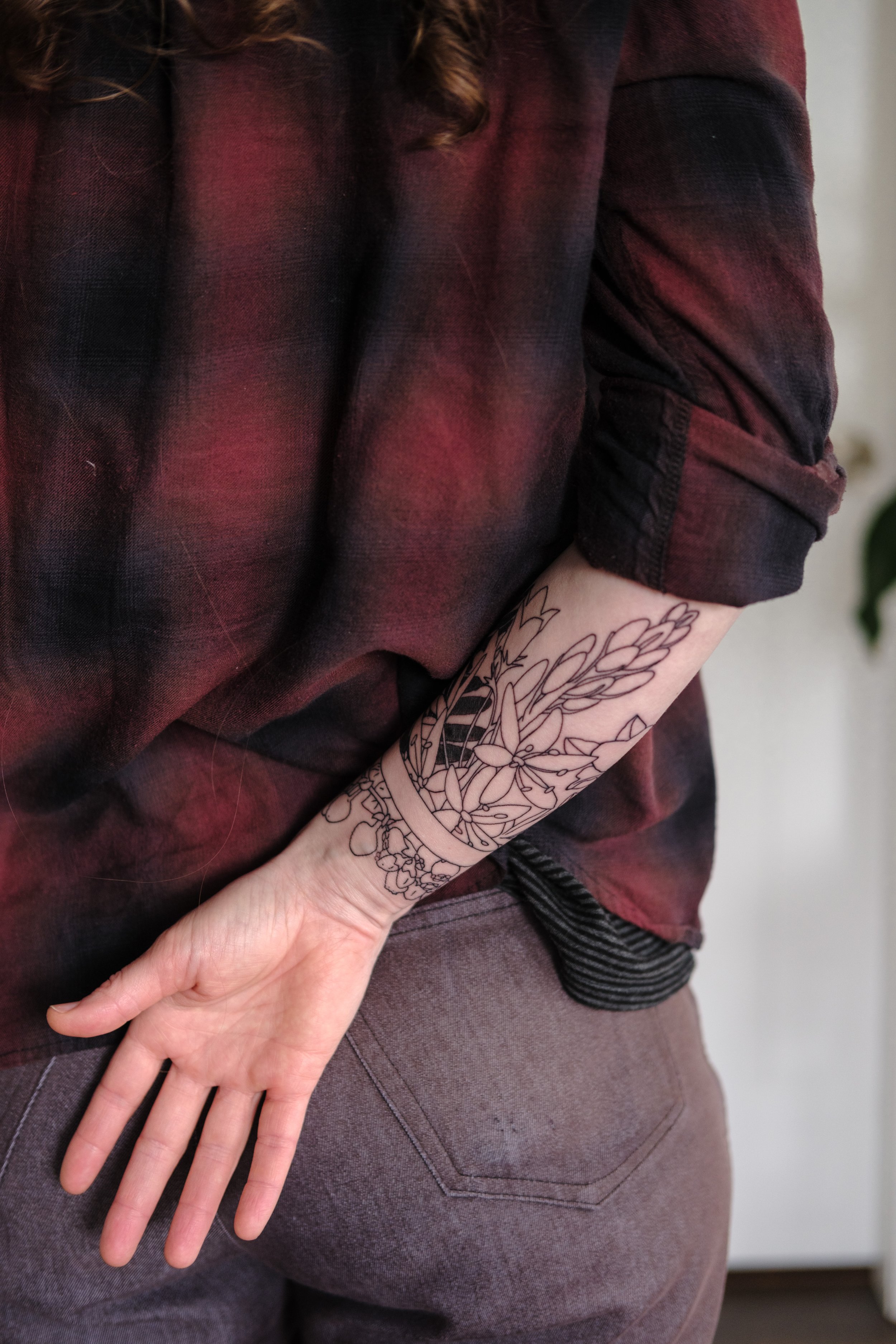 Tattoo uploaded by Kamil Arthur • Details of healed floral sleeve  #blackwork #dotwork #whips… | Flower tattoo sleeve men, Nature tattoo  sleeve, Floral tattoo sleeve