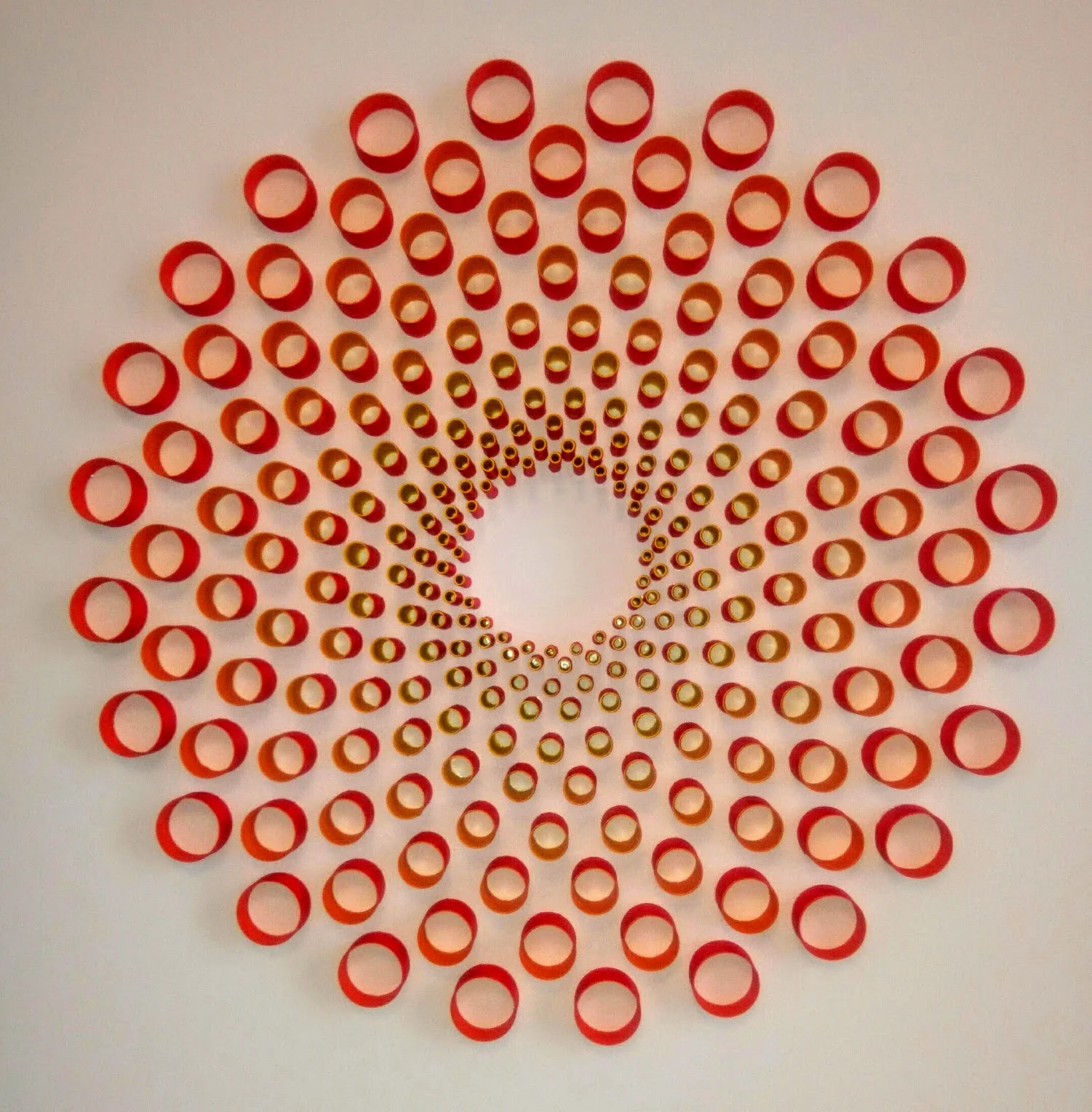 Flower tubes 46cm x 46cm (65cm x 65cm framed)
