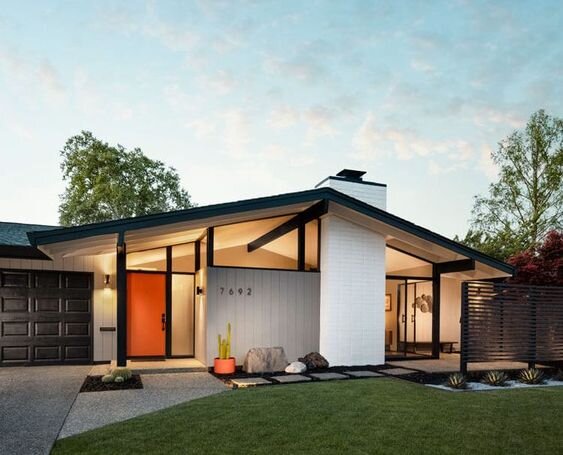 How To Choose Exterior Paint Colors For Your Mid Century Inspired Home Shift Modern Home