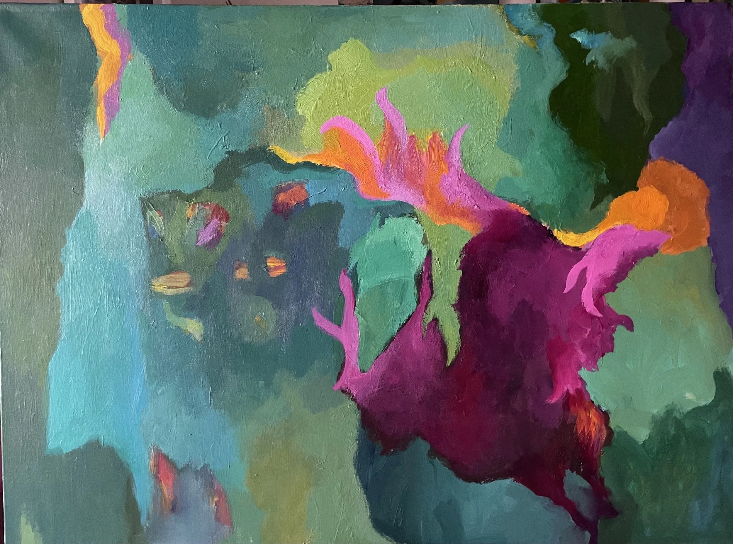 Gentle Blaze Teases the Nature_Acrylic on Canvas_30H x 40W_$1500.jpeg