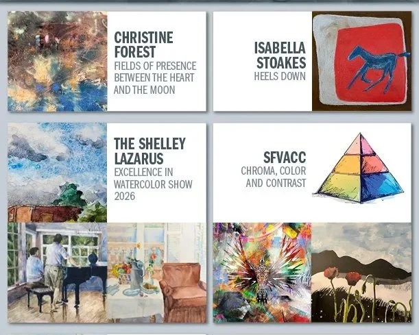 Gallery Reception for Isabella Stoakes, Christine Forest, Chroma and Watercolor