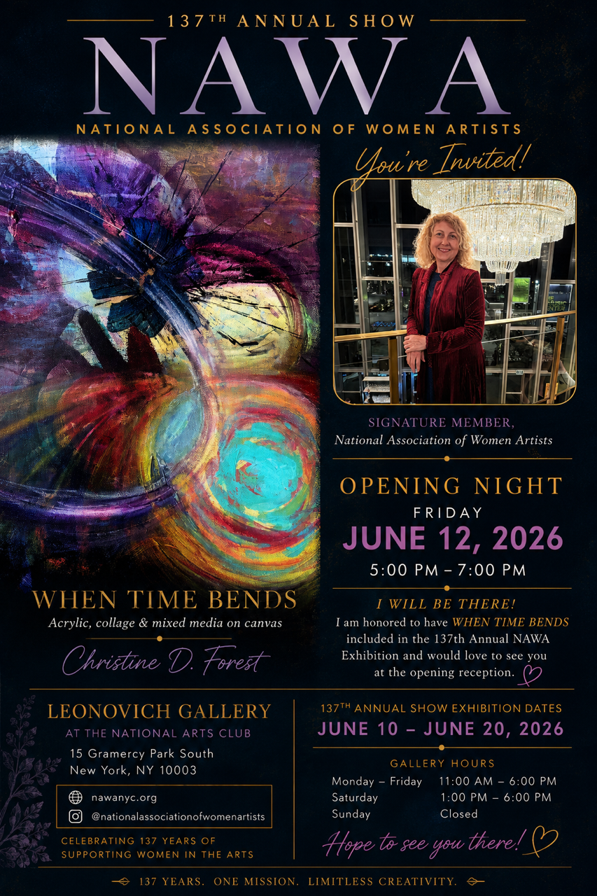 “When Time Bends” by NAWA Signature Member Christine D. Forest